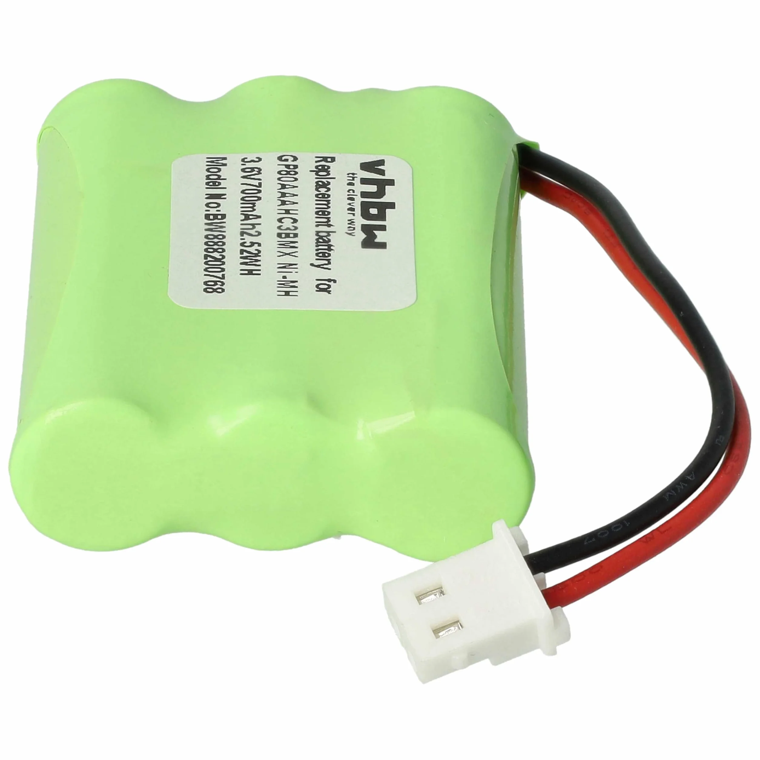vhbw Bateria zamienna do Motorola GP80AAAHC3BMX, HRMR03 do elektronicznej niani rozmówcy (700 mAh, 3,6 V, NiMH)