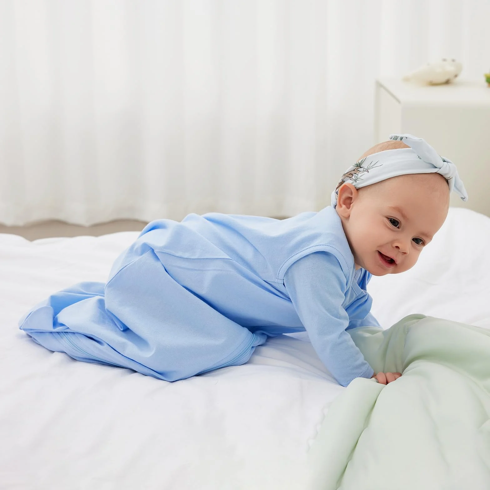 Śpiwór niemowlęcy 2 sztuki 1,0 Tog 100% bawełna królik i lis 18-36 miesięcy