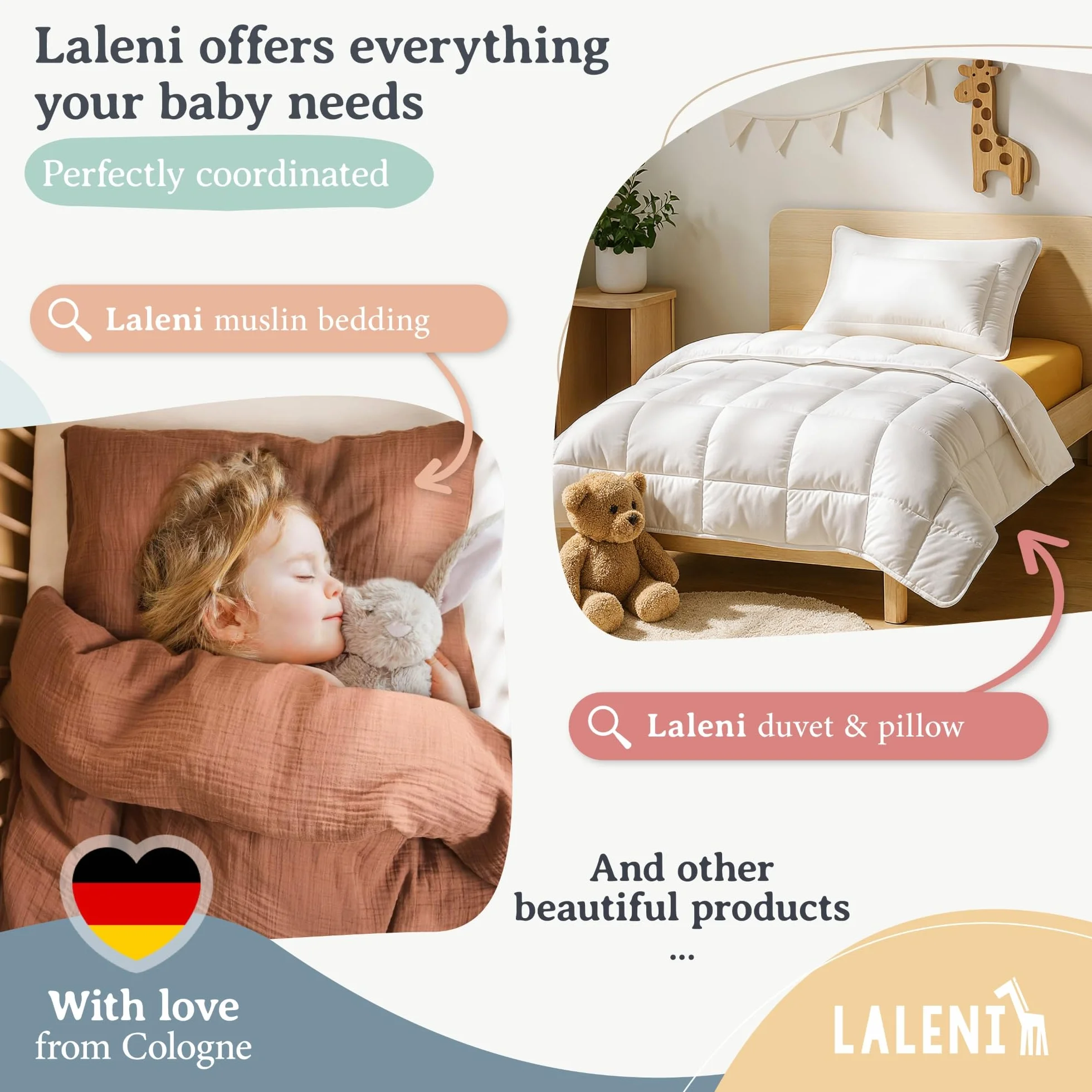Laleni Jersey Prześcieradło z gumką 70x140 cm (zestaw 2 szt.) do łóżeczka dziecięcego - Certyfikowane przez OEKO-TEX - 100% bawełny - W kolorze szarym