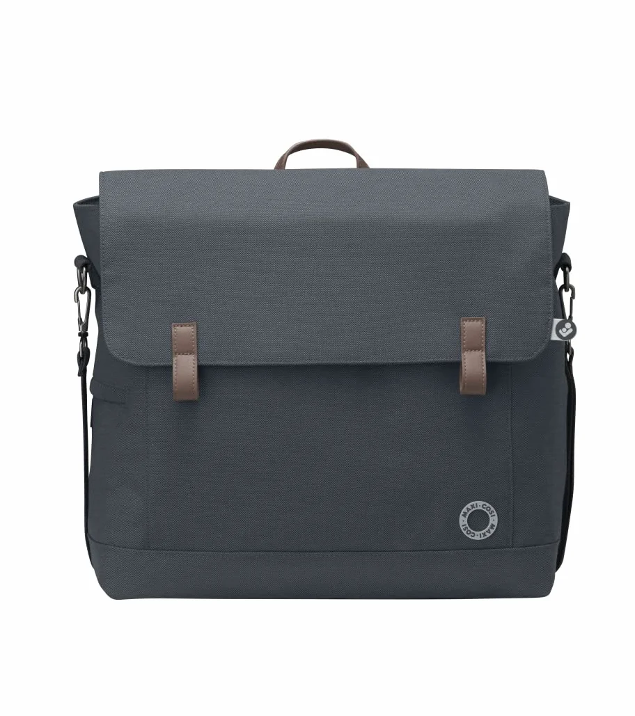 Maxi-Cosi Torba Modern, przestronna torba na pieluchy i przybory toaletowe, izolowana torba i mata do przewijania, Essential Graphite