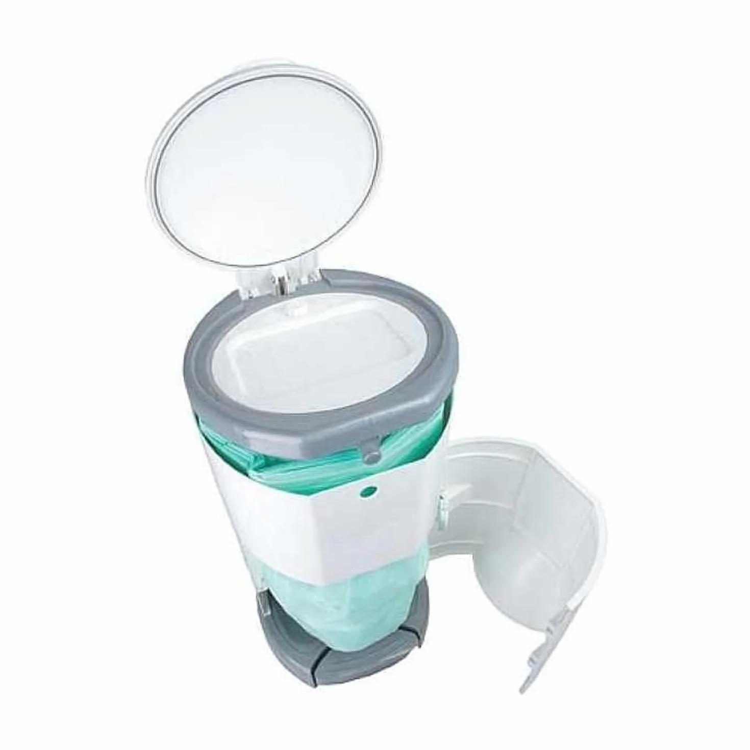 Korbell KM250DSG STANDARD pojemnik na ubrania na pieluchy – ekonomiczny – przyjazny dla środowiska – pedał nożny – 240 warstw pojemności, szary, 1600 ml