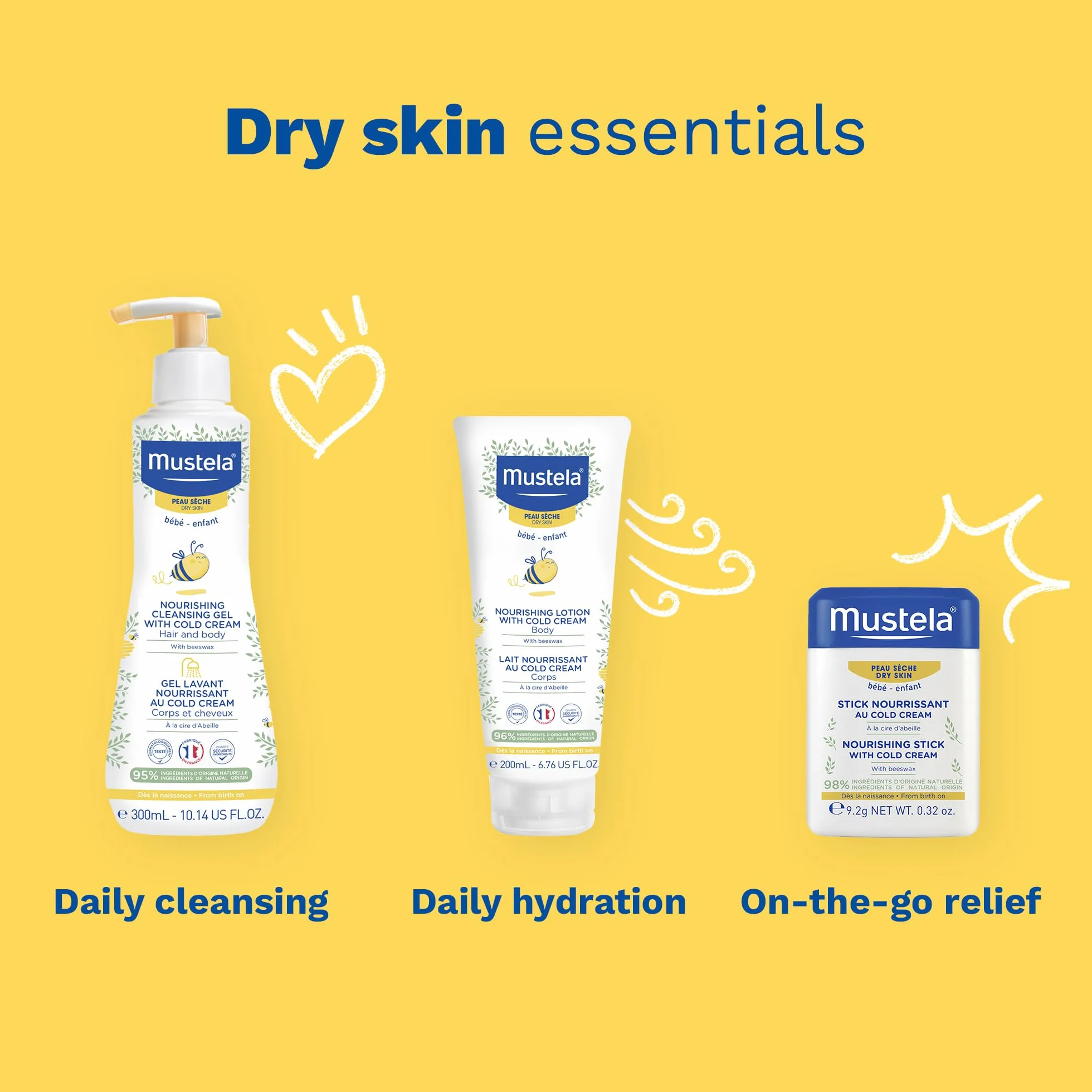 Mustela Żel do Mycia dla Dzieci, 300 g