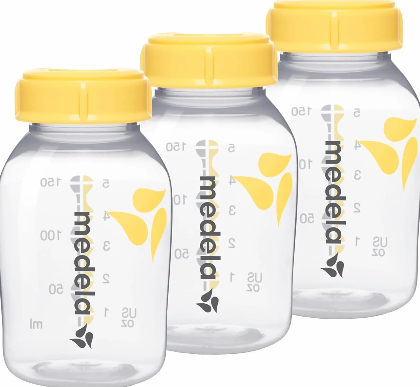 Medela 800.0796 Pojemnik, Żółty, 2 x 250 ml