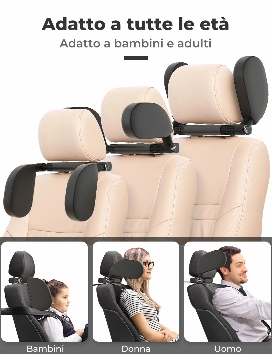 Oasser zag?¨®wek samochodowy dla dzieci, 4 cm, pianka z pami?ci? kszta?tu, obr¨®t o 360¡ã