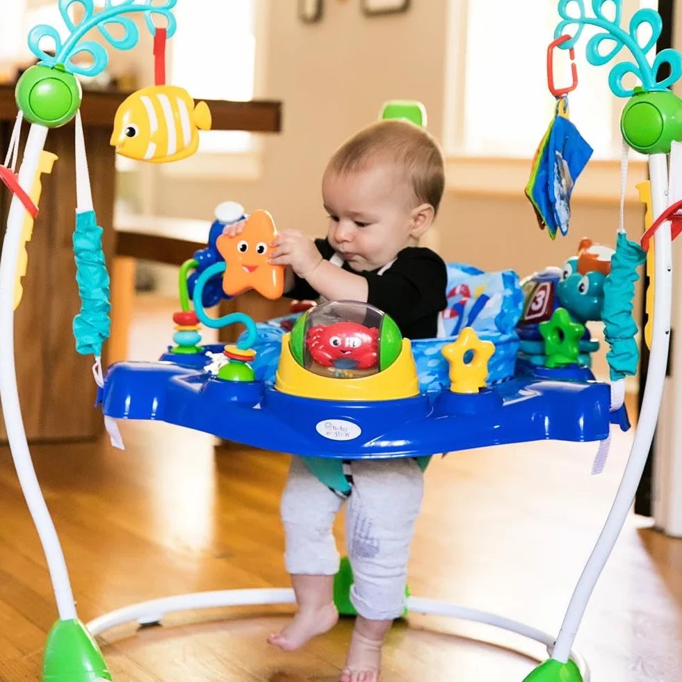 Baby Einstein 10455 Interaktywny Skoczek, Niebieski