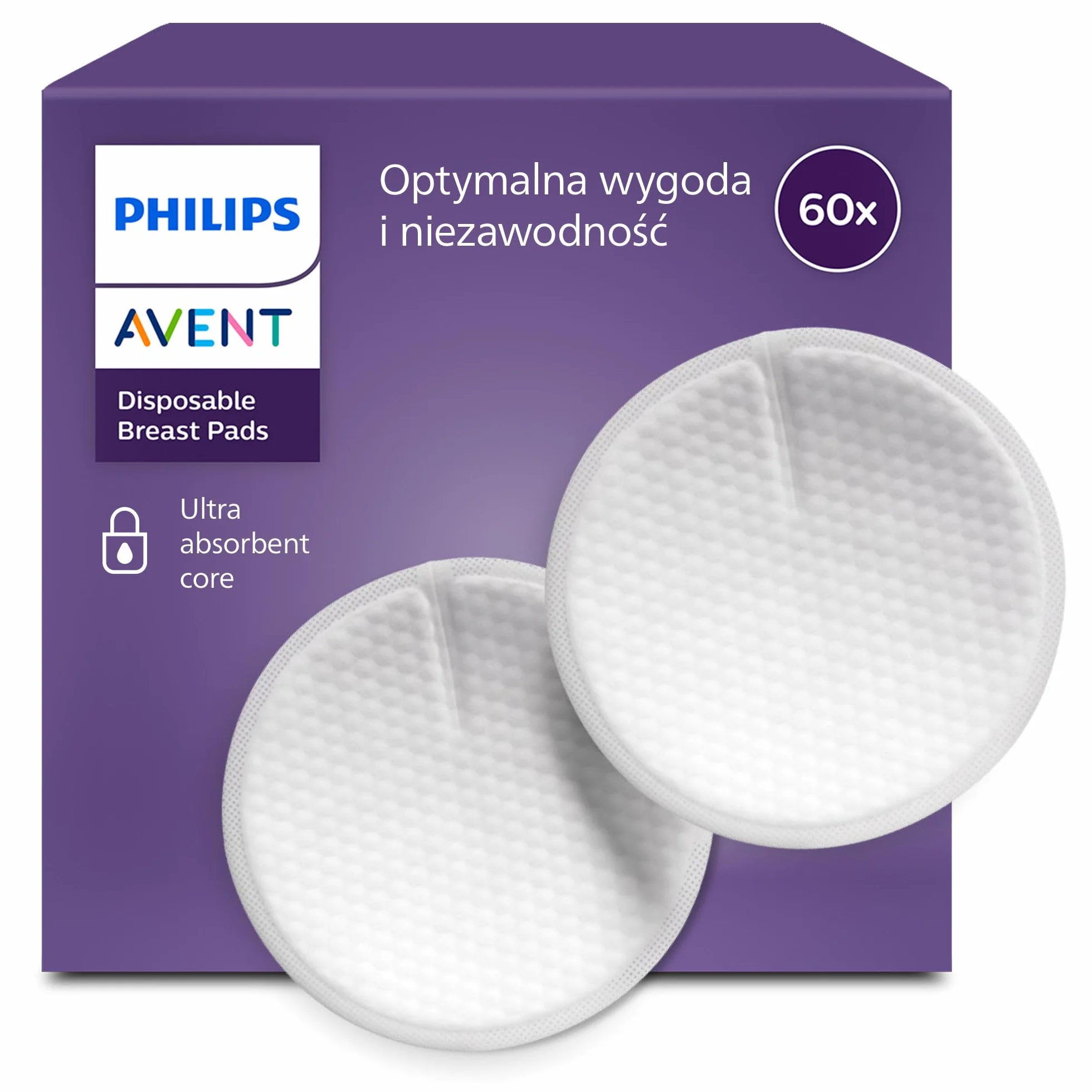 Philips Avent Comfort Wkładki laktacyjne 60 sztuk SCF254/61