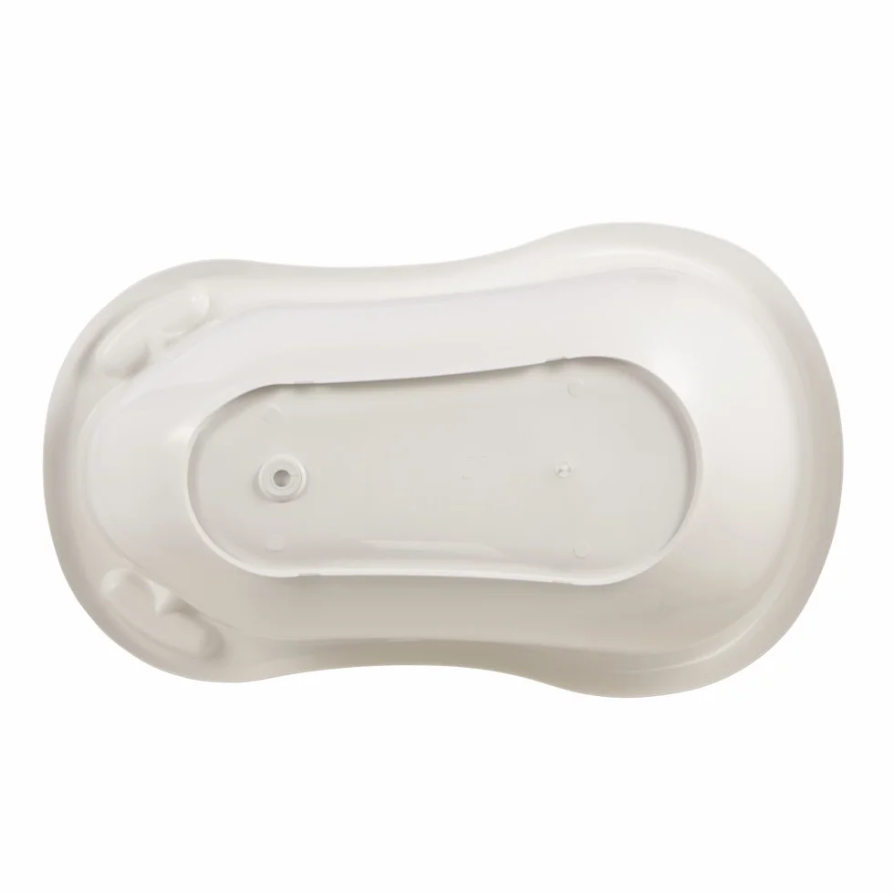 keeeper Ergonomiczna wanienka Hippo dla niemowląt z korkiem, od 0 do ok. 12 miesięcy, 84 cm, Maria, Biała
