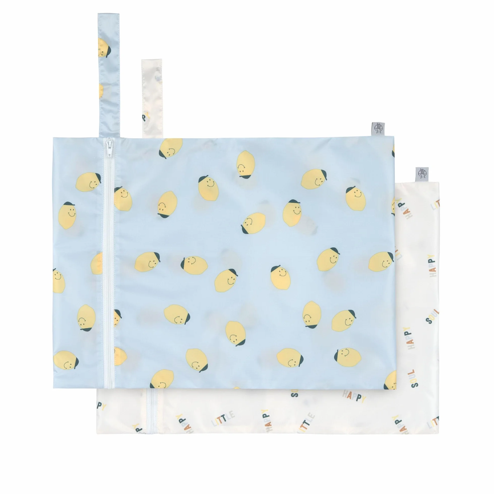 LÄSSIG Torba na nos wielokrotnego użytku, 2 sztuki/torba na mokro Happy Fruits Lemon