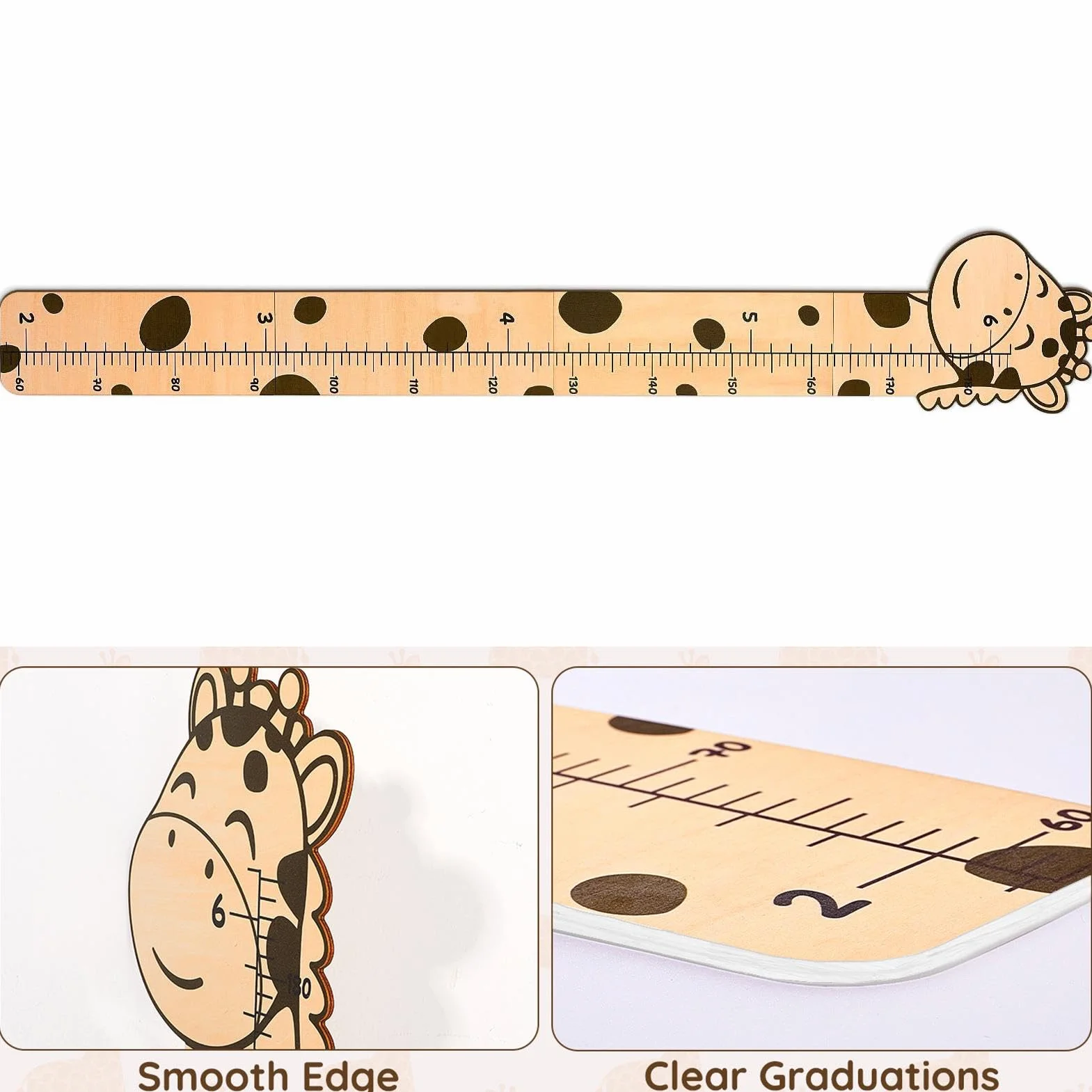 Generico PVC Growth Chart, Wall Mounted Ruler, Animal Cartoon Growth Chart, Kids Height Measurement, PVC Height Measurement, Kids Wall Growth Chart, Child Height Tracker,