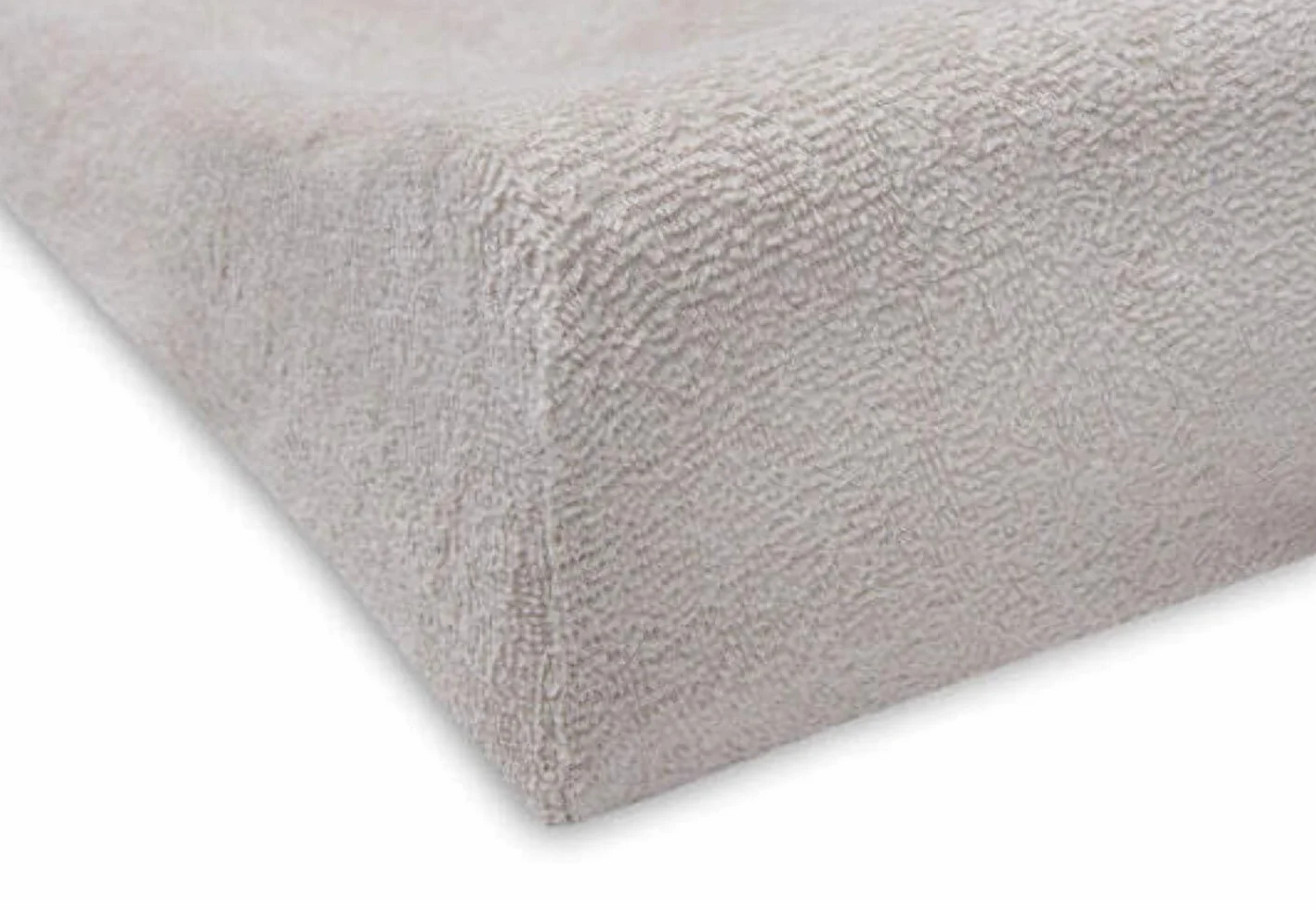Zestaw 2 pokrowców na materace do przewijania 50 x 70 cm z gąbki w kolorze kości słoniowej i Nougat - Jollein
