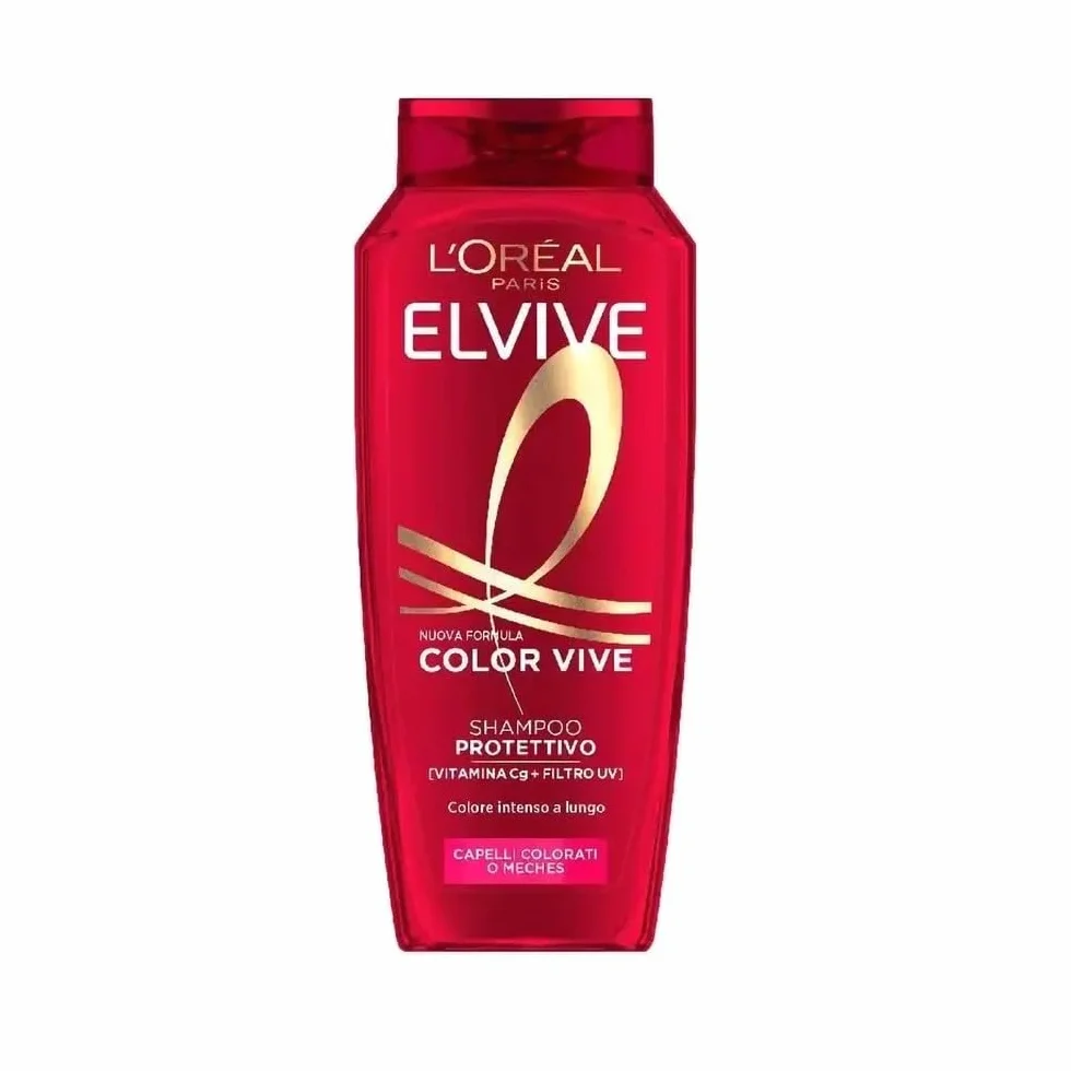 L'Oréal Paris Elvive szampon sublimacyjny, do wszystkich włosów farbowanych lub z meches, kolor chroniony, do 40 prań i ekstremalnej jasności, z czystą witaminą C i filtrem UV, kolor Vive, 700 ml