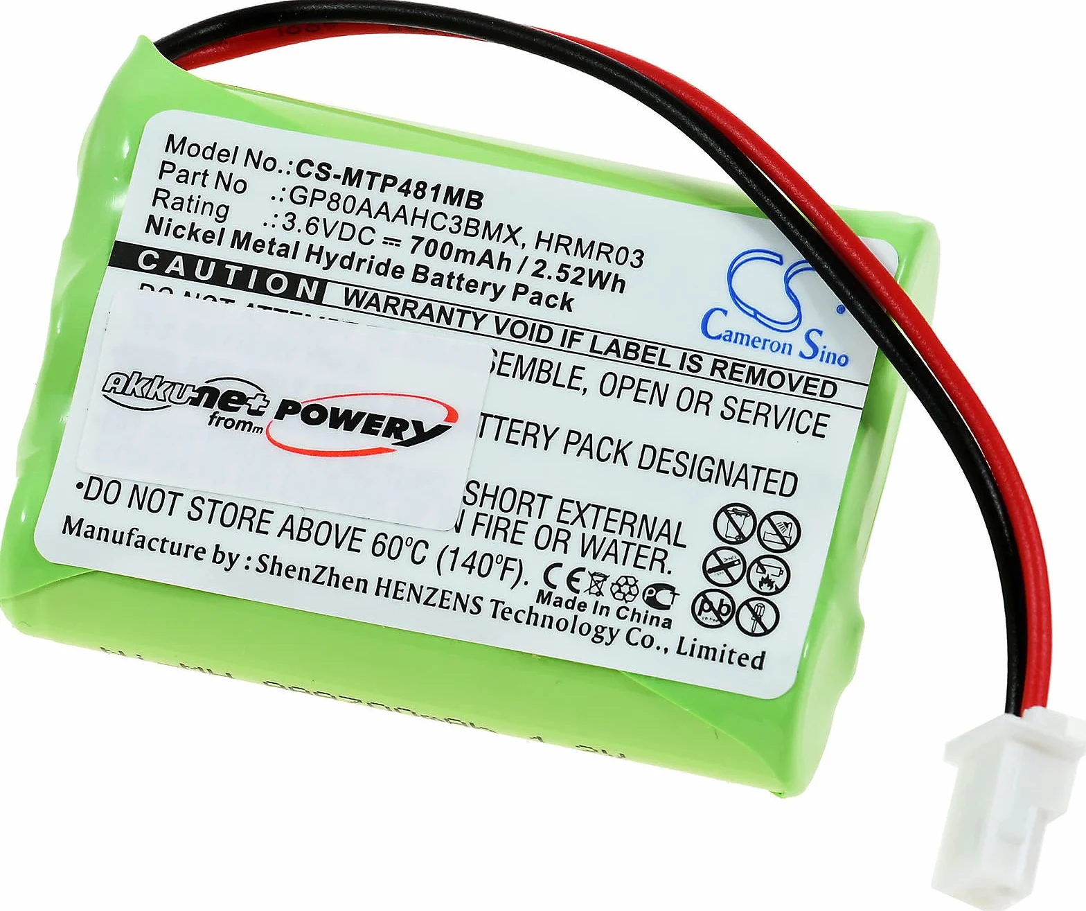 Bateria do elektronicznej niani Motorola MBP481 / MBP482 / MBP483, 3,6 V, NiMH