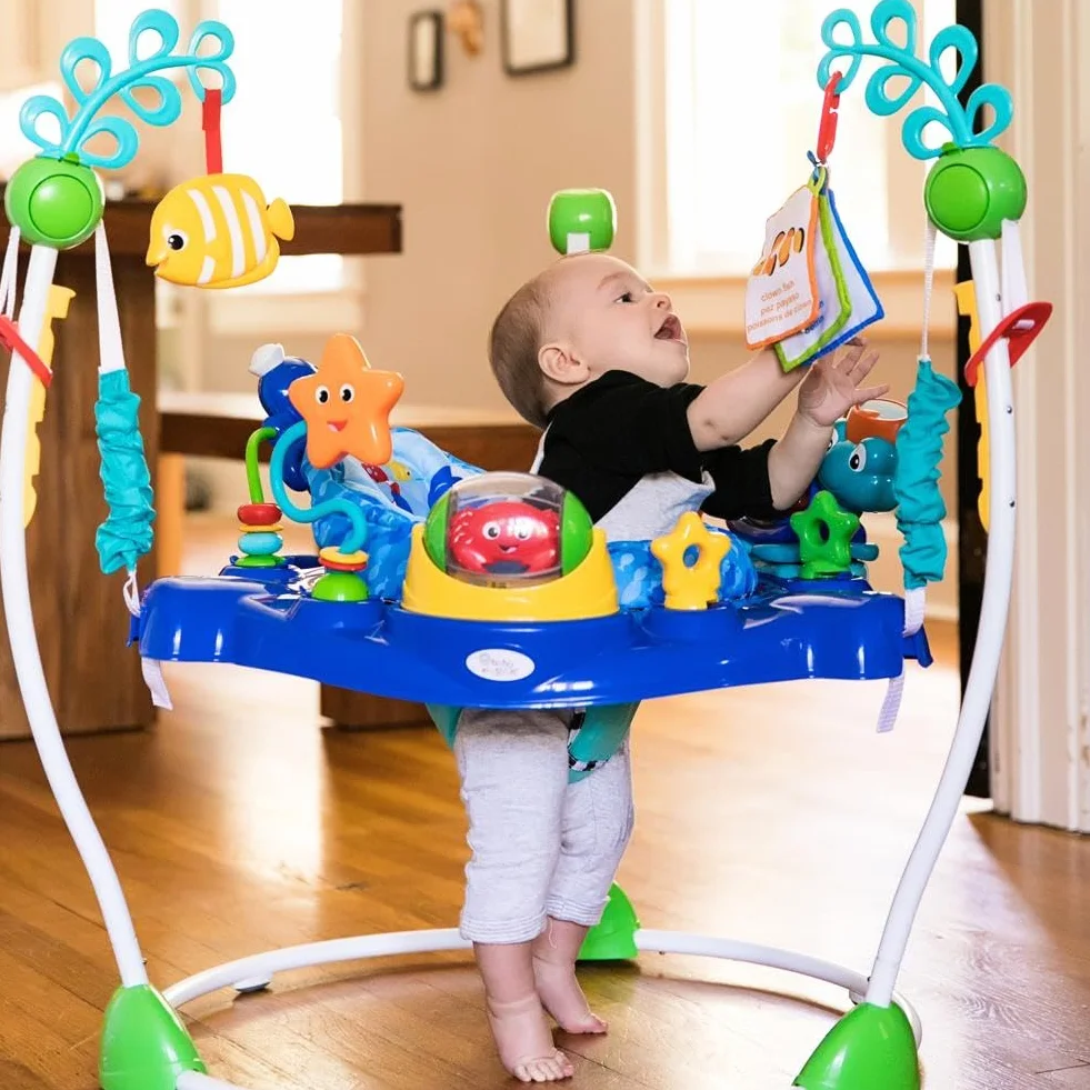 Baby Einstein 10455 Interaktywny Skoczek, Niebieski