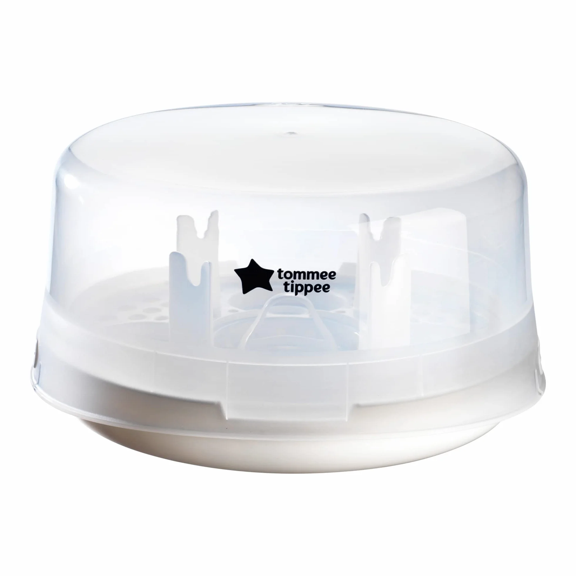 Tommee Tippee Steriliser, Microwave Steam Steriliser for Baby Bottles, 4-Minute Sterilisation Cycle (Pack of 1)