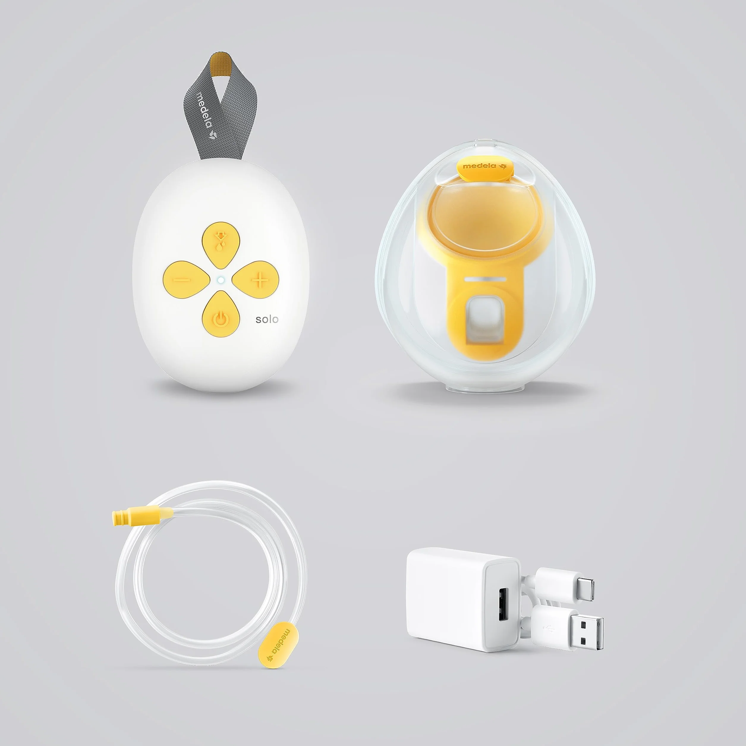 Medela 101045514 Laktator, Biały/Żółty, 24 mm
