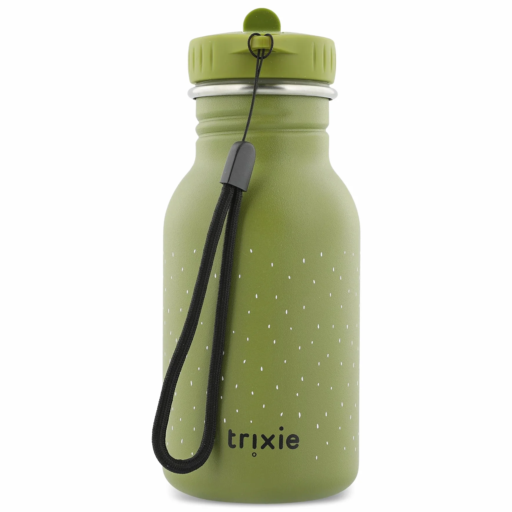 Trixie - Butelka dla dzieci ze stali nierdzewnej 350ml - Mr. Dino (Dinosaur), zielona