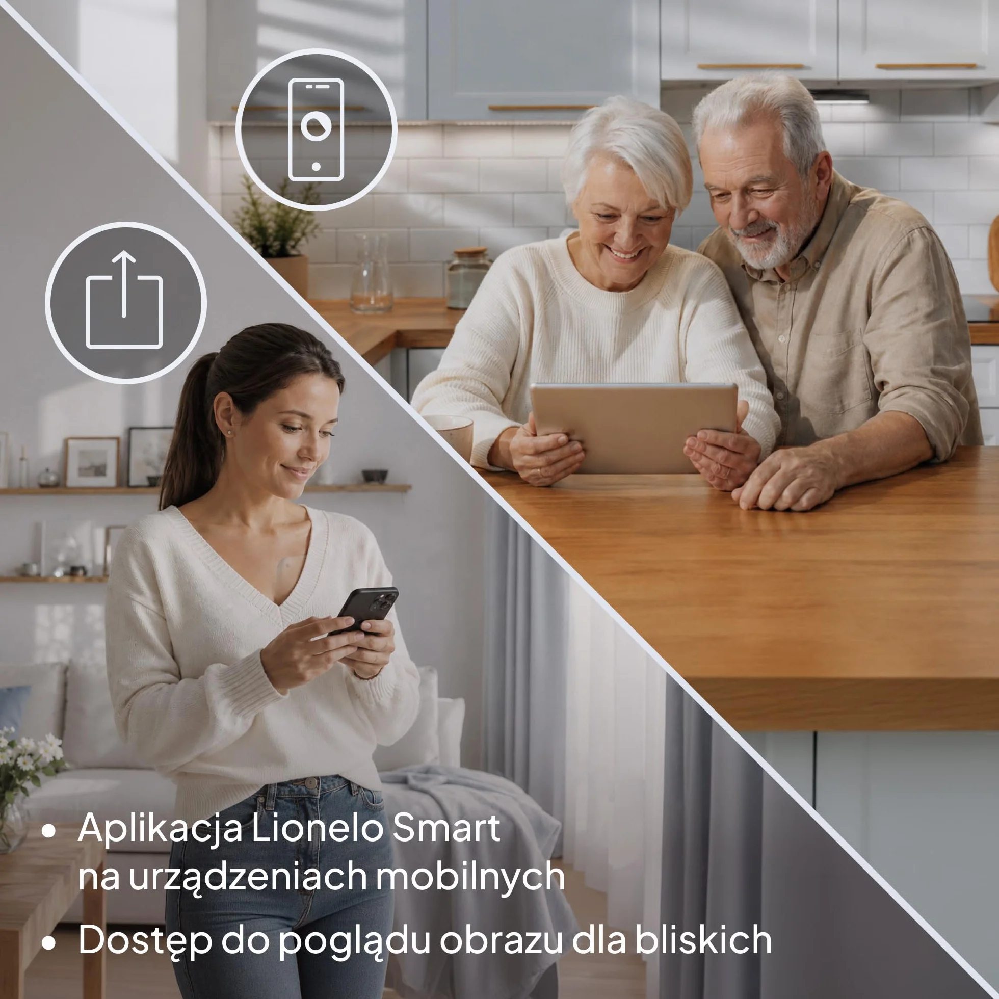 Lionelo Babyline 8.4 elektroniczna niania z kamerą i aplikacją, monitor wideo dla niemowląt z 5-calowym wyświetlaczem, Full HD 1080p, widoczność w nocy, wykrywanie ruchu i pisania, 2-drożne audio
