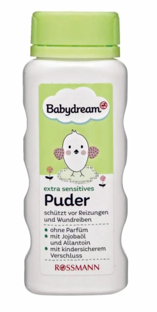 Babydream puder bez perfum, z olejkiem jojoba i alantoiną, 100 g