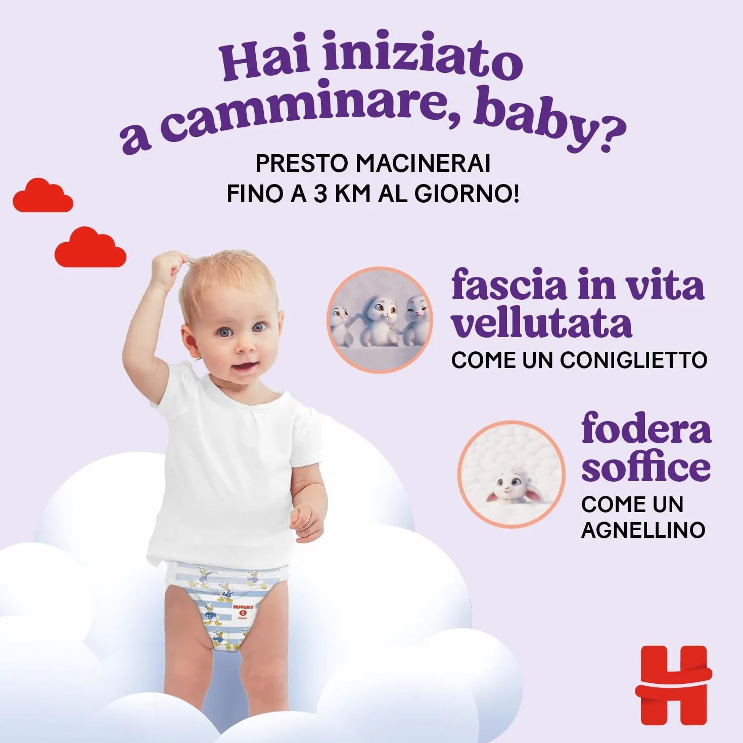 Huggies Ultra Comfort, Pieluchy Rozmiar 4 (9-14 kg), oddychające majtki, opakowanie zapasowe, 60 szt