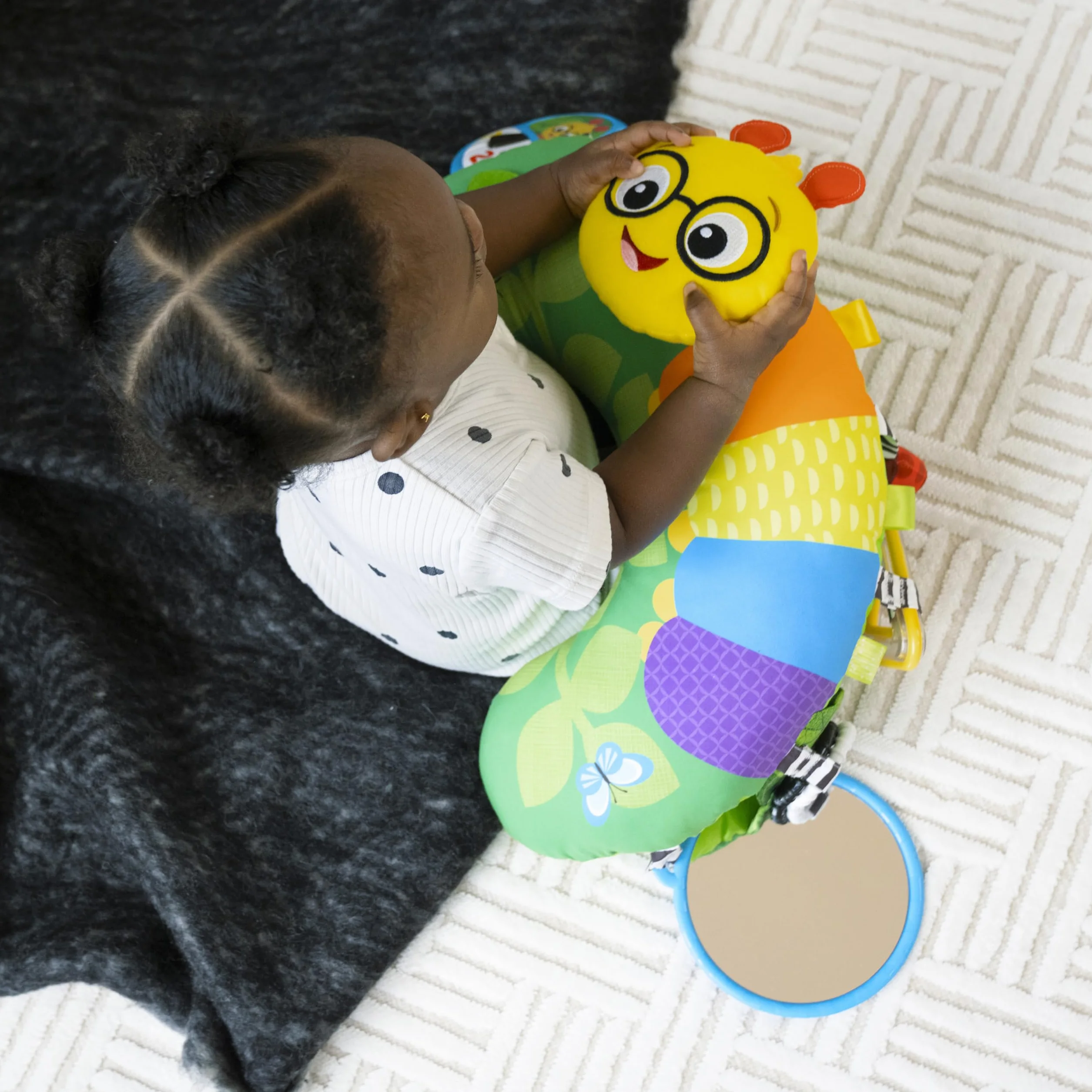 Baby Einstein, Cal-a-Pillow poduszka do aktywności na brzuchu, multisensoryczna, od 0+ miesięcy