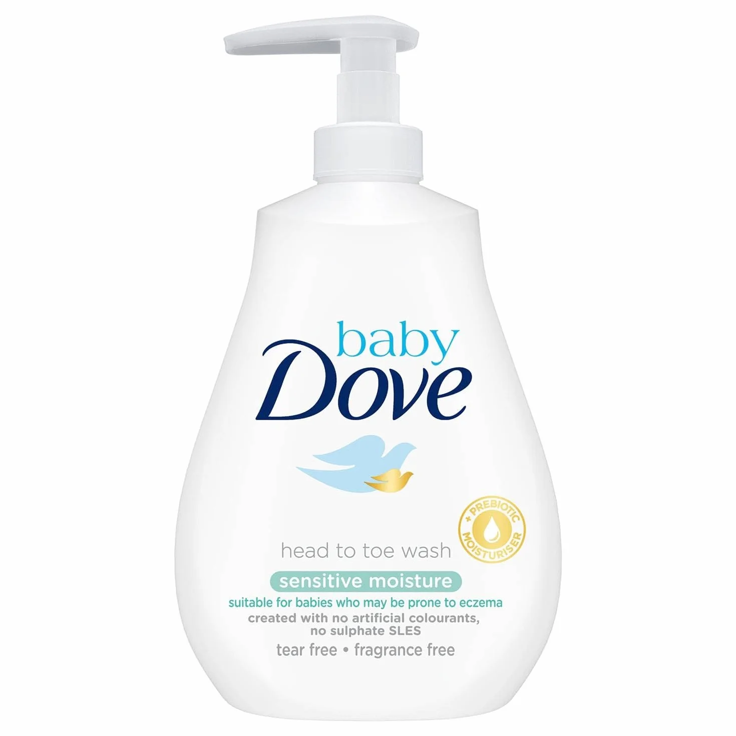 Baby Dove Dove Baby Sensitive Moisture środek czyszczący od stóp do głów, 400 ml
