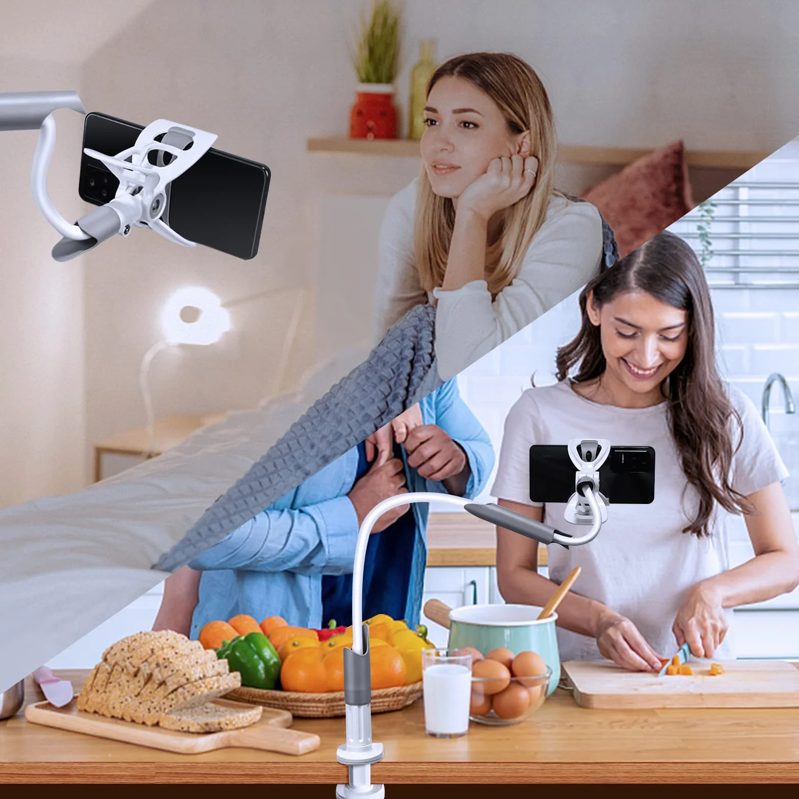 BURNNOVE Uchwyt do niani 85 cm, bez wiercenia, z paskiem na ramię, kompatybilny z elektroniczną niani Philips Avent/GHB/OBVHNUA/Leapfrog