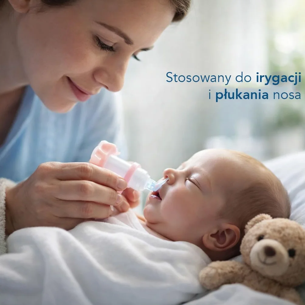 AIESI® Fizjologiczny roztwór soli fizjologicznej (10x500 ml) do płukania nosa, aerozoli i irygacji z zamykaną nakrętką AQUASTERIL, 0,9% chlorek sodu