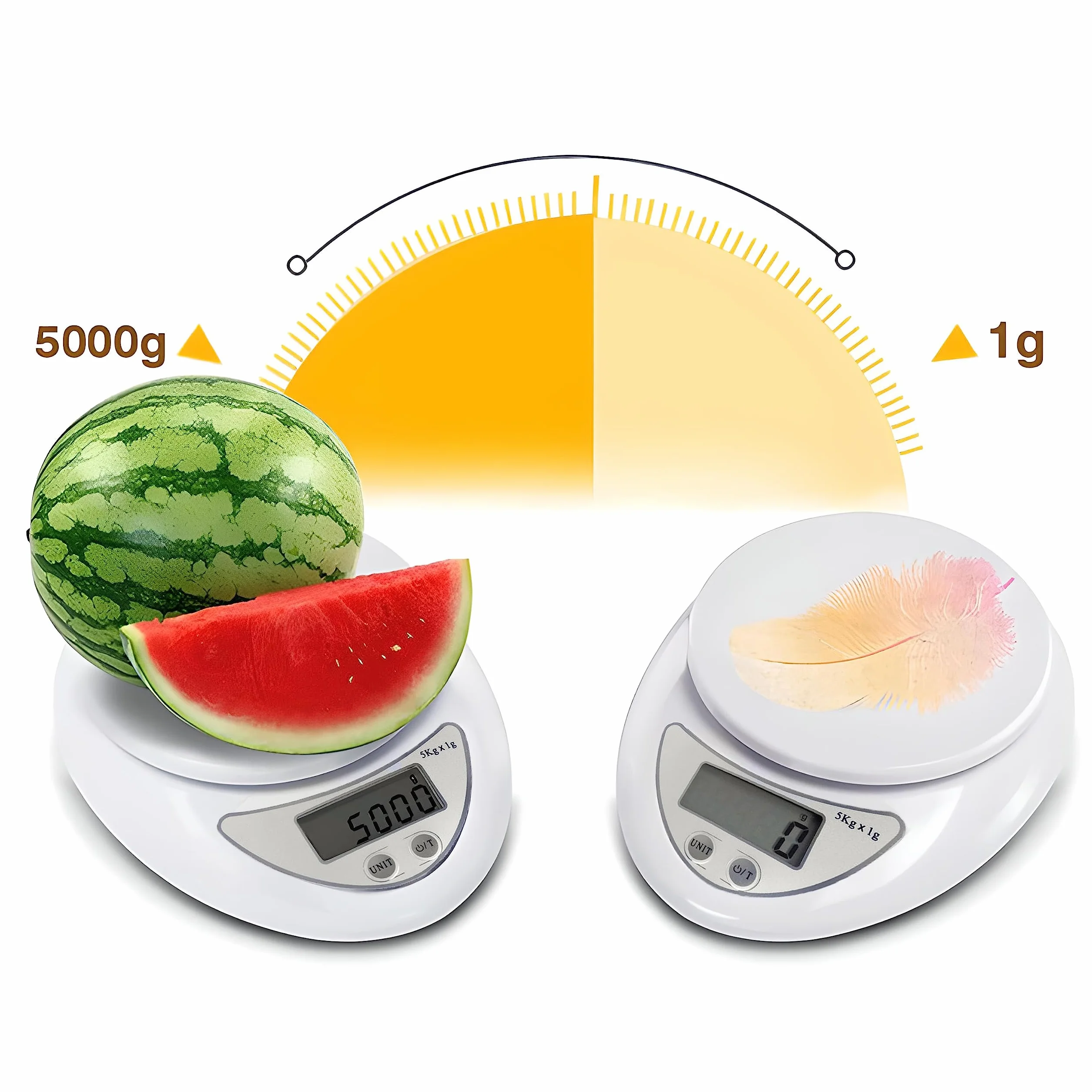 Retoo skala kuchenna elektroniczna z misą 790ml, waga cyfrowa PT-860, 5 kg/11 lb, waga kuchenna, waga precyzyjna, funkcja tary, wyświetlacz LCD, automatyczne wyłączanie, 11,3x5,3x17,5 cm, srebrna