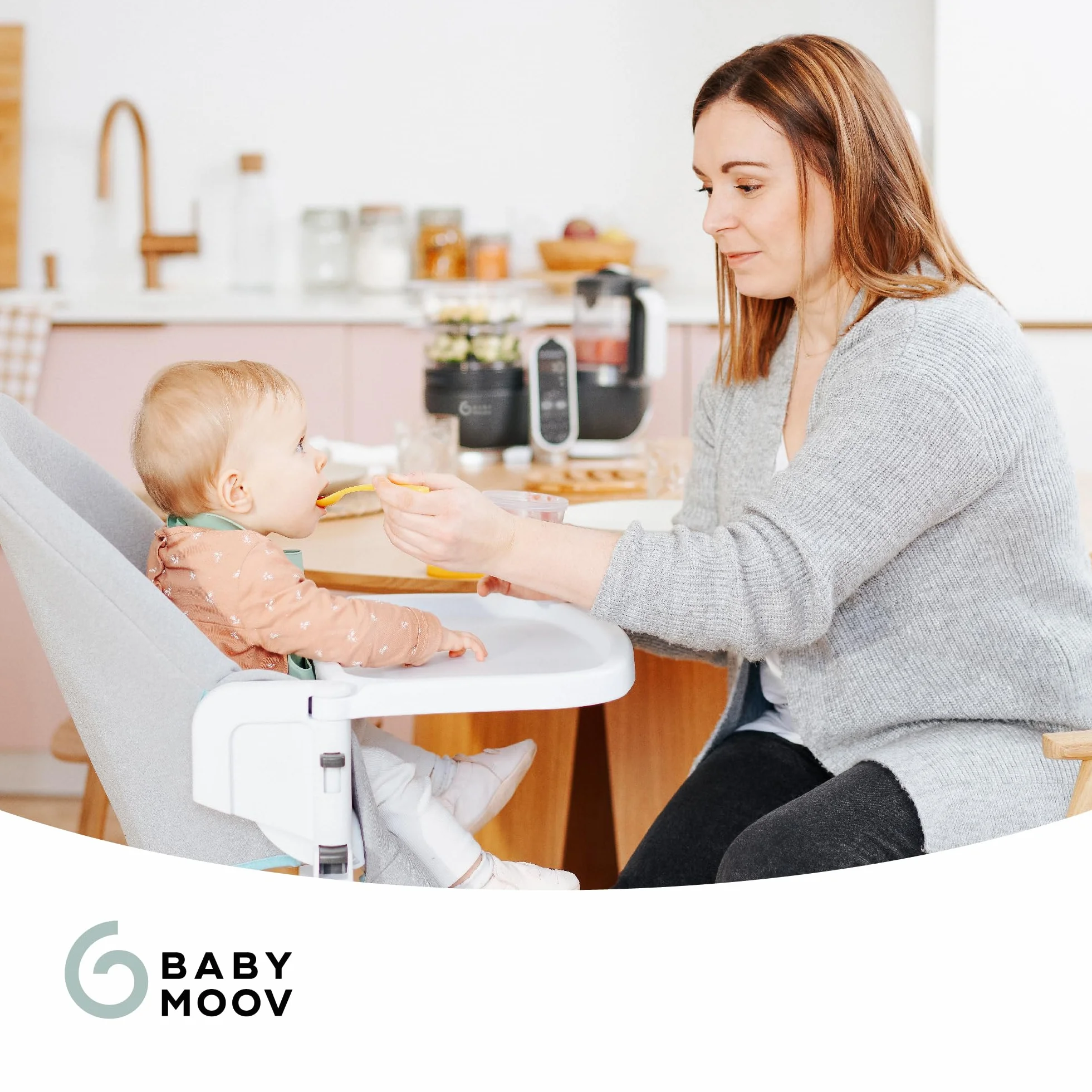Babymoov A004308 Hermetyczne Pojemniki do Przechowywania Żywności dla Niemowląt, 6 x 180 ml, Wielokolorowe