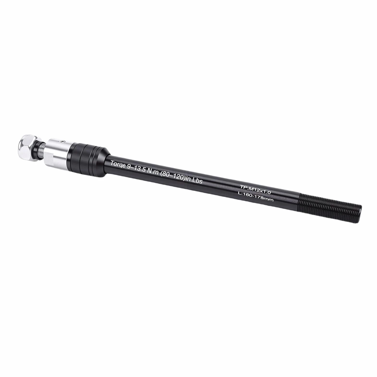 Jiawu Oś Przelotowa do Przyczepki Rowerowej, Regulowany wał ze Stopu Aluminium ze Stali Nierdzewnej, Adapter Osi Przelotowej, Adapter do Zaczepu Przyczepki Rowerowej Rowerów Szosowych i Górskich 135