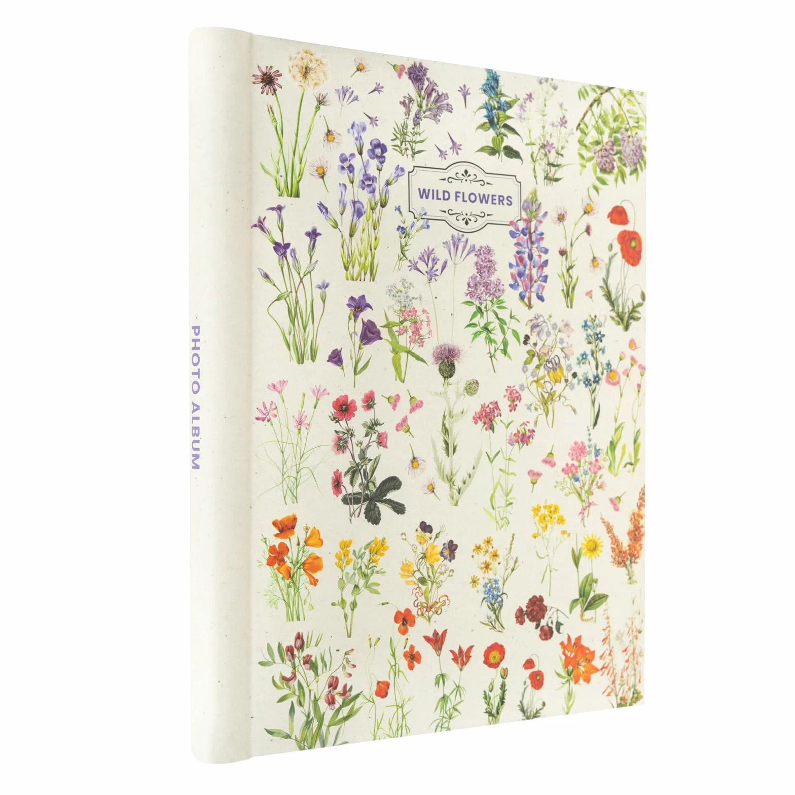 Grupo Erik Botanical Wild Flowers Self-Adhesive Photo Album | 9x12 inch / 24x32 cm / 15 Double Sided Pages | Hardcover | Friend Gifts | Photo Books For Memories | Cute Gifts