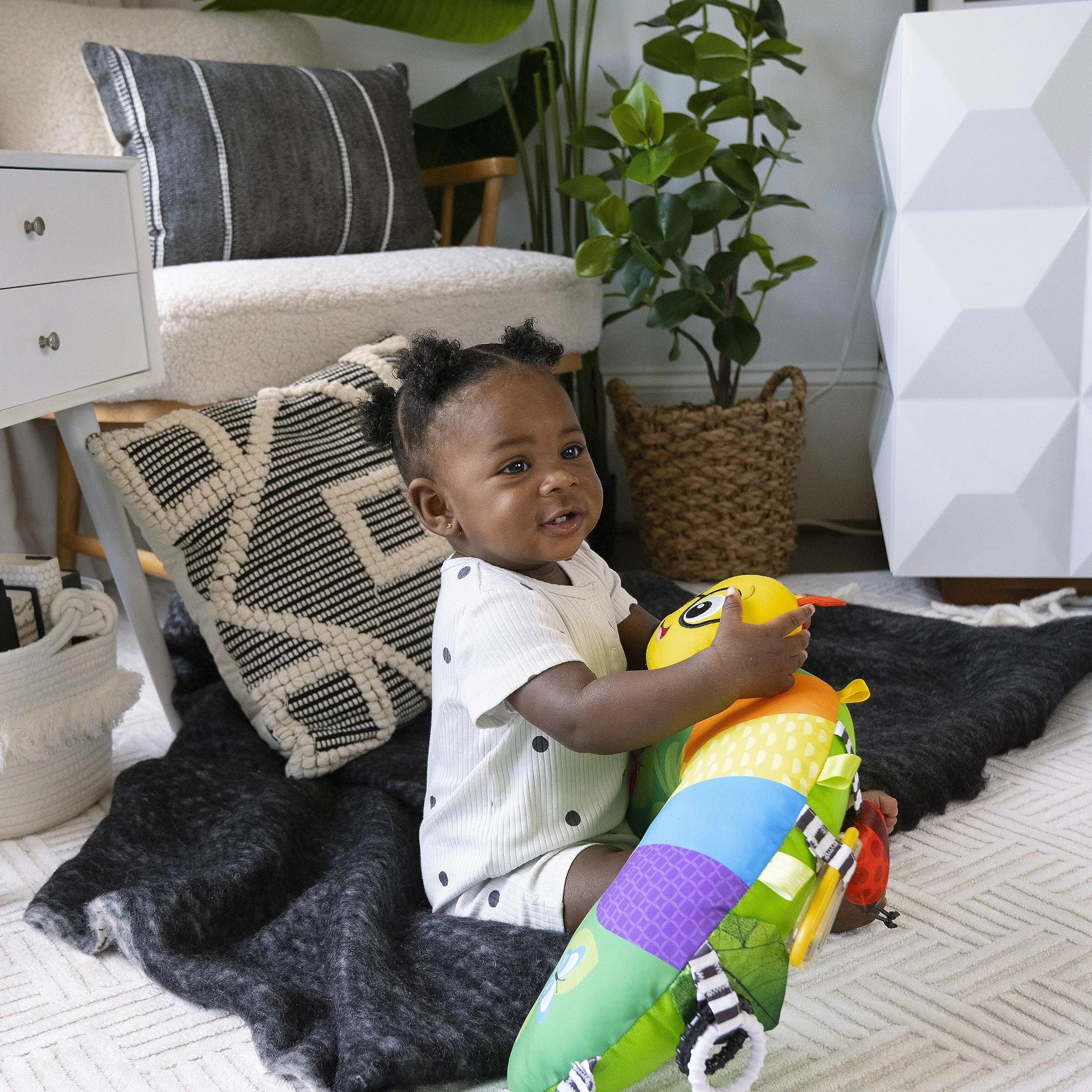 Baby Einstein, Cal-a-Pillow poduszka do aktywności na brzuchu, multisensoryczna, od 0+ miesięcy