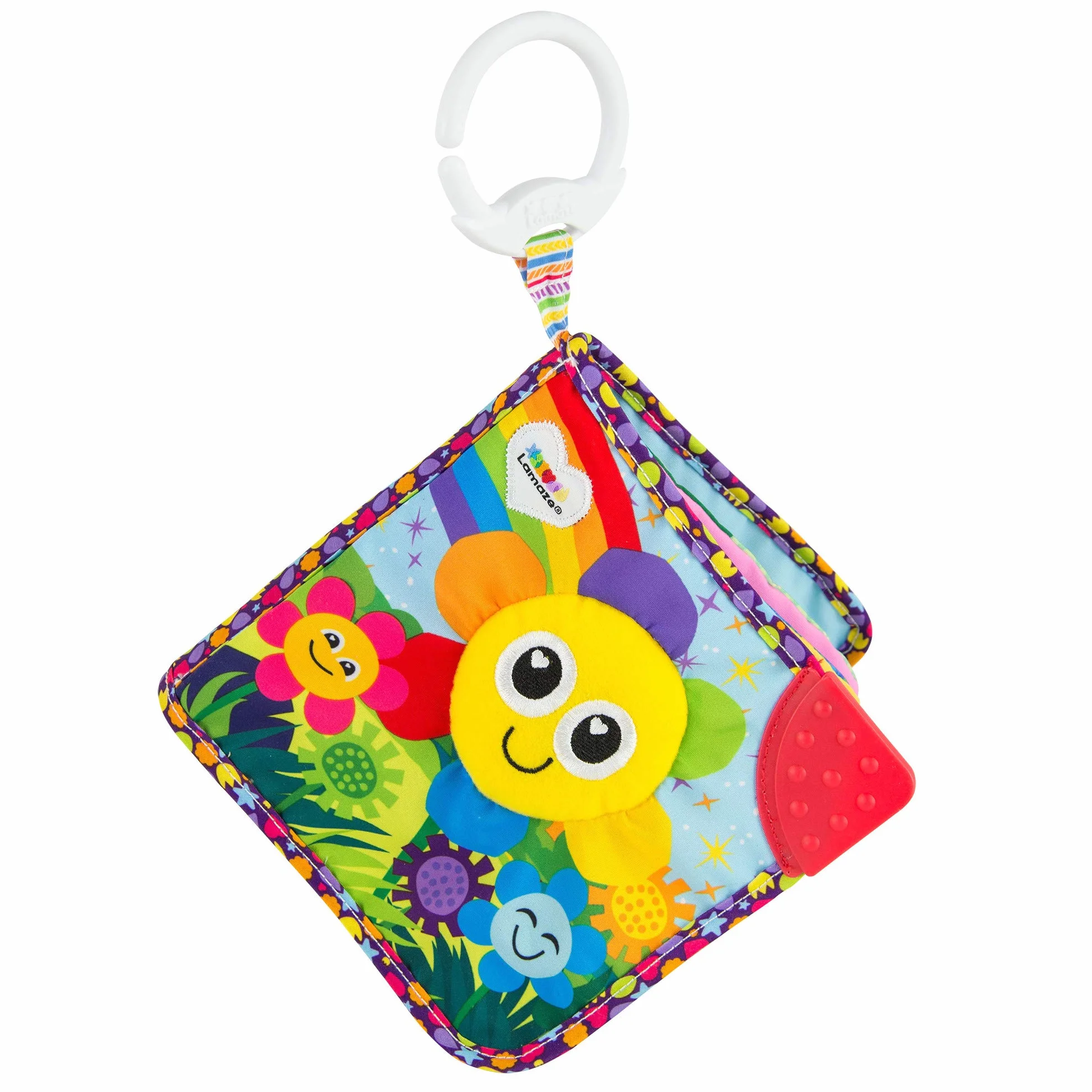 LAMAZE JNS_483445 L27186 Książka przyjaciół miękki wózek dziecięcy, kolorowy, 1 szt. (opakowanie 1), wielokolorowy