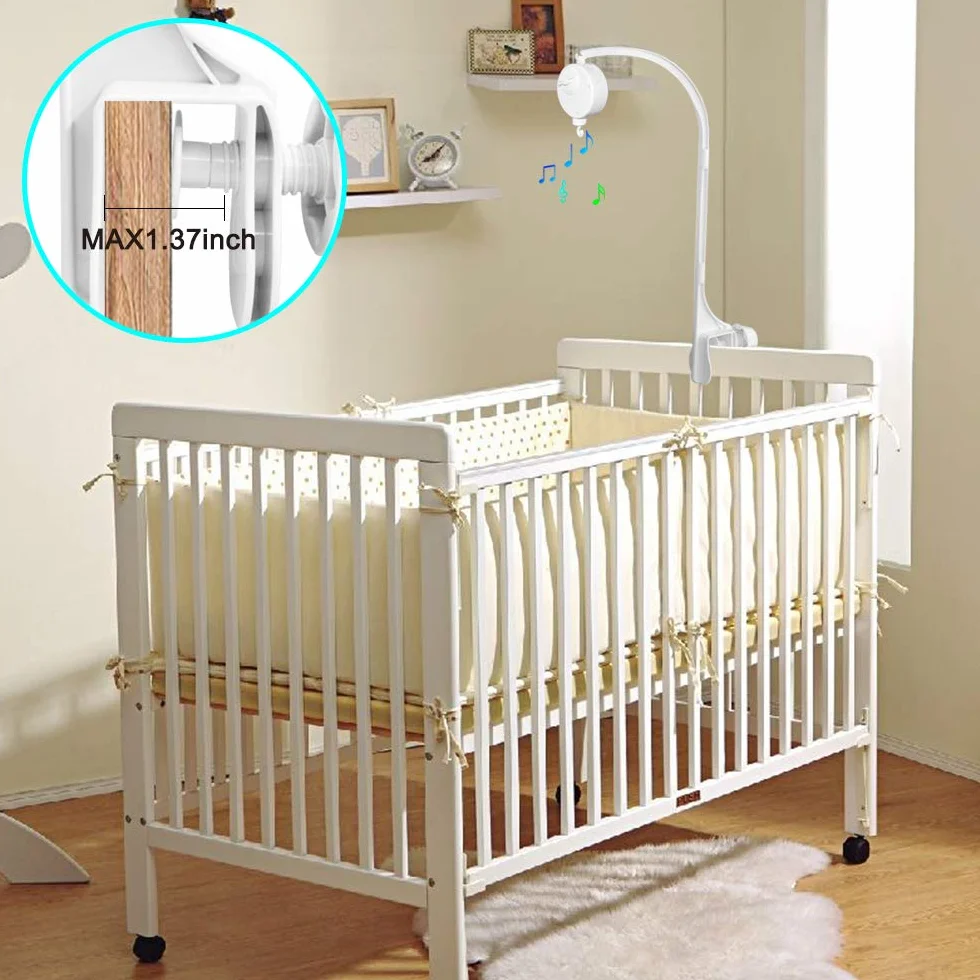25 cali Baby Musical szopka mobilna do łóżeczka niemowlęcego dekoracja do łóżeczka niemowlęcego zabawka obrotowa pozytywka nakrętka uchwyt na ramię