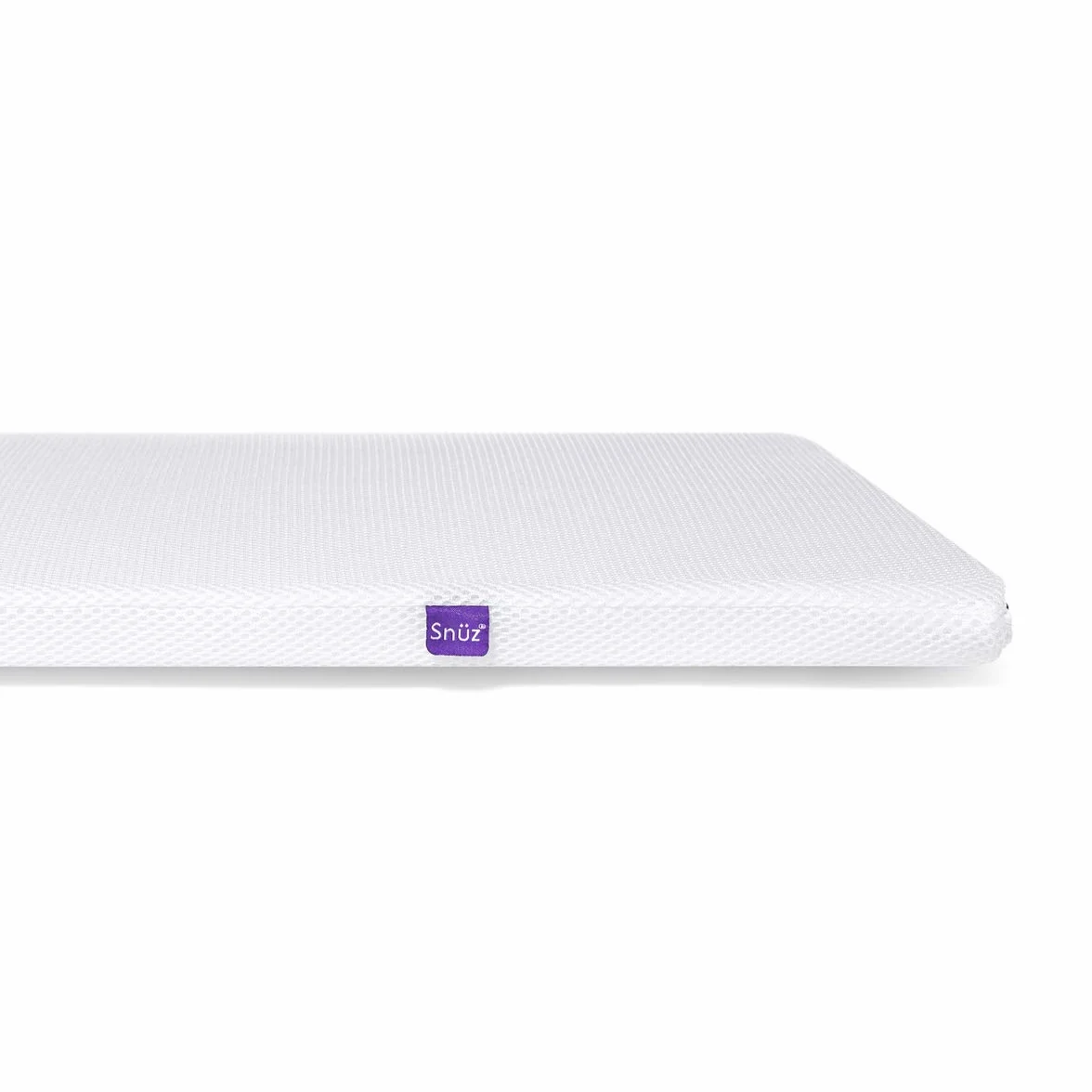 Snuz Materac do łóżeczka dziecięcego Pod 4 – 40 cm x 75,5 cm – materac piankowy premium z osłoną z siatki 3D oferuje zalecane przez ekspertów wsparcie dla noworodków, biały