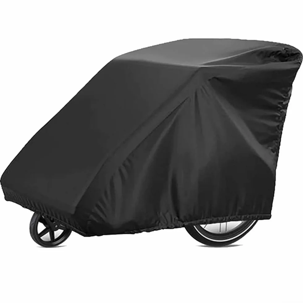 Honseadek Pokrowiec na przyczepę rowerową dla dzieci, nieprzepuszczalny, pyłoszczelny, uniwersalny pasuje do Qeridoo Burley, Thule, Chariot, Croozer, Leggero, Nordic Cab Yepp, Merida, niebieski, Bi