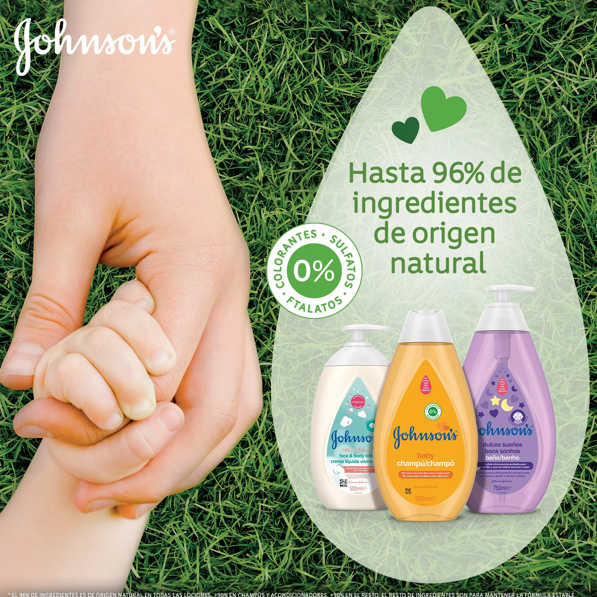 Johnson'S Baby Gotas De Fuerza Odżywka do Włosów, 500 ml