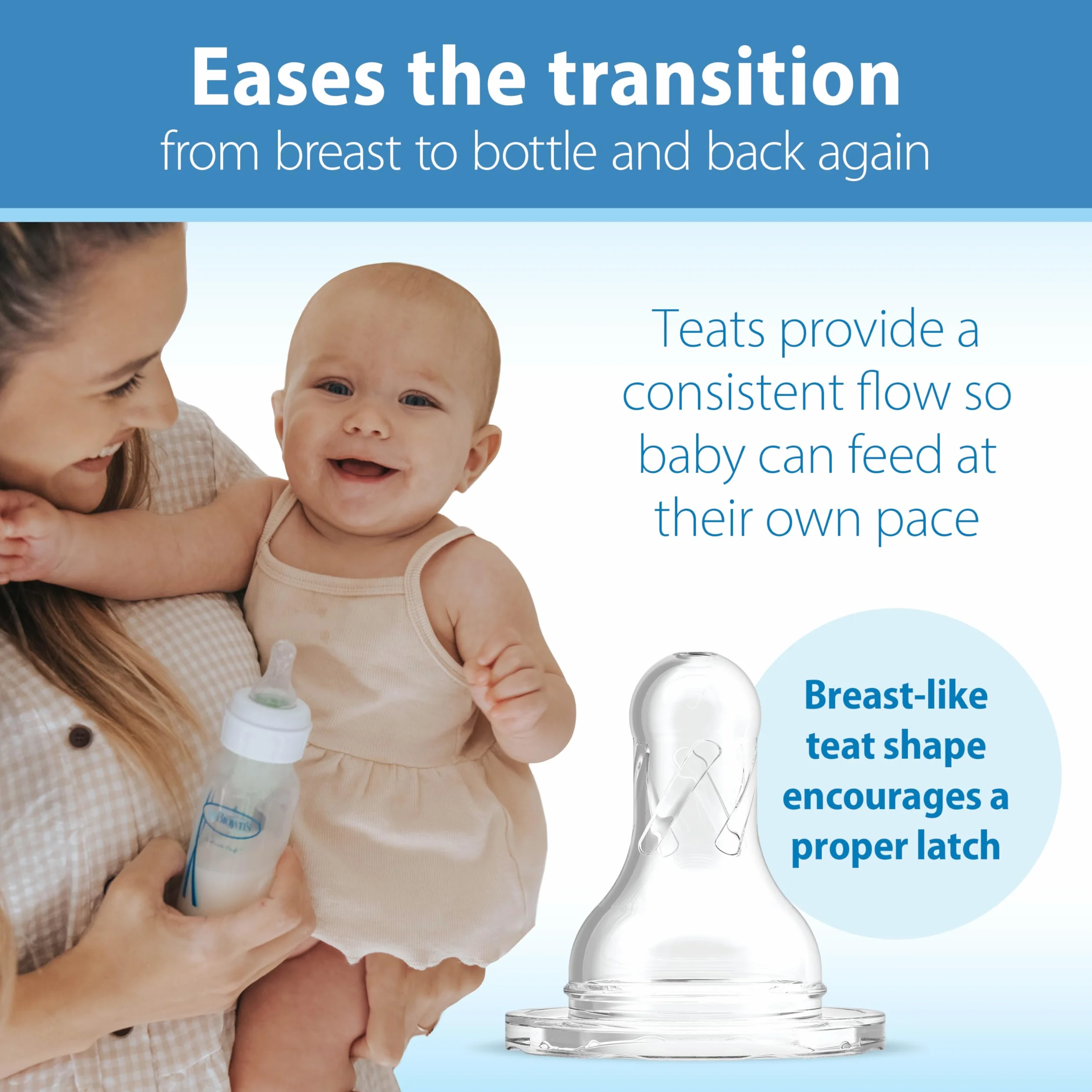 Dr.Browns Options — Narrow Mouth Teat +3 miesiące
