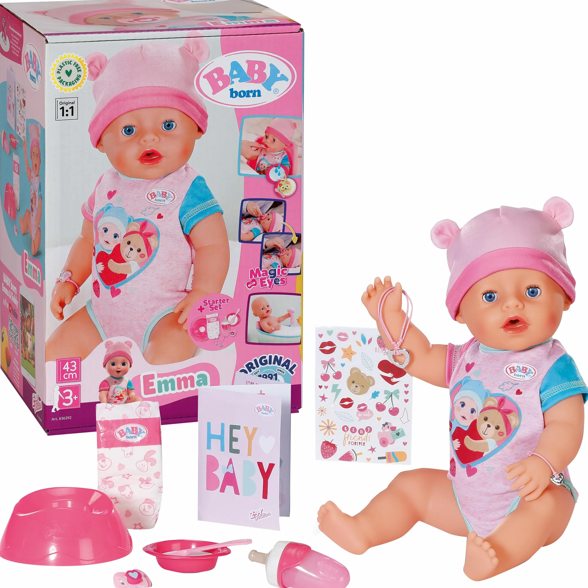 BABY Born 836392 Emma 43 cm, Multi