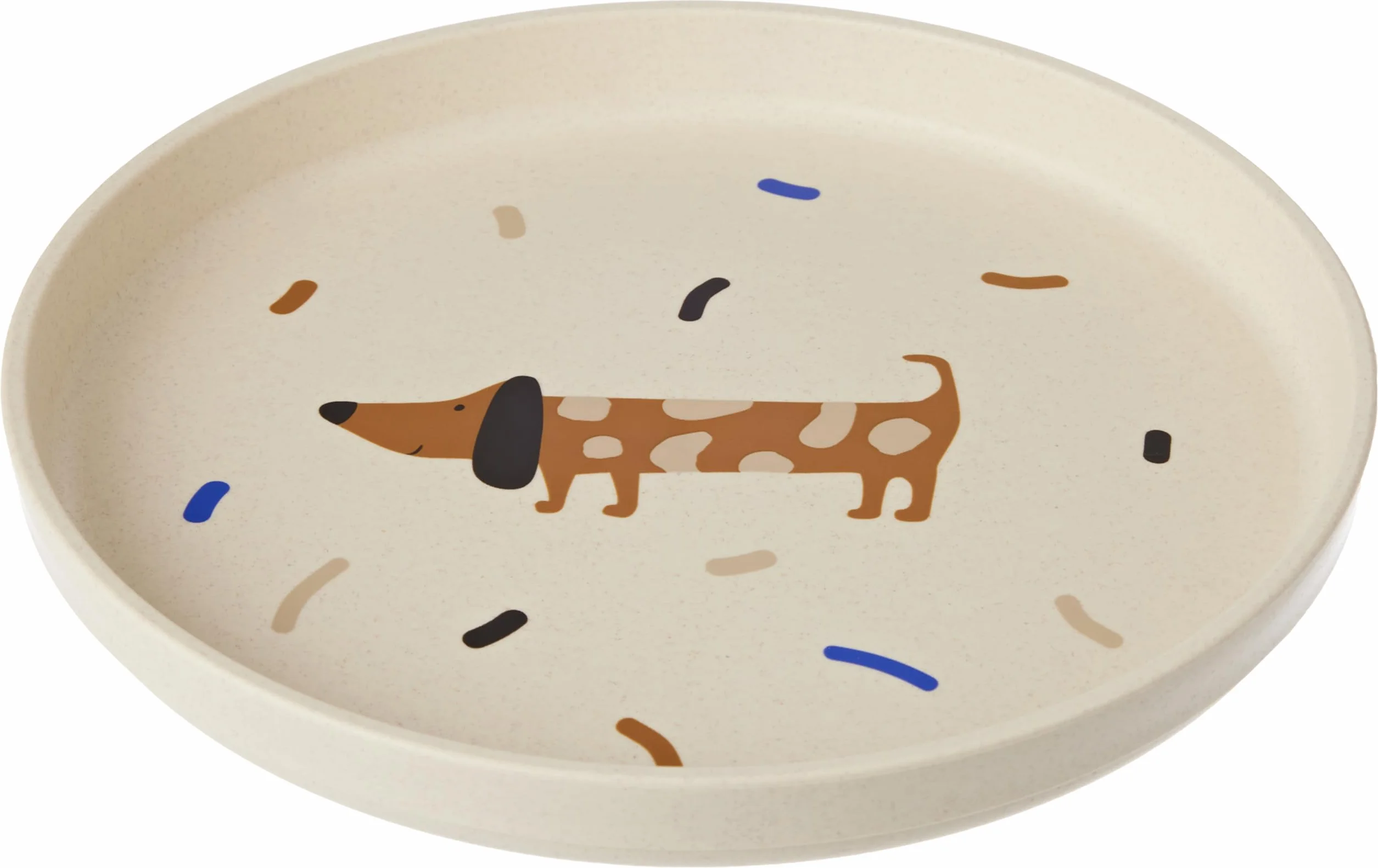 LÄSSIG Talerz dziecięcy bez melaminy, nie zawiera BPA, do zmywarki i kuchenki mikrofalowej/Plate Little Mateys royal blue
