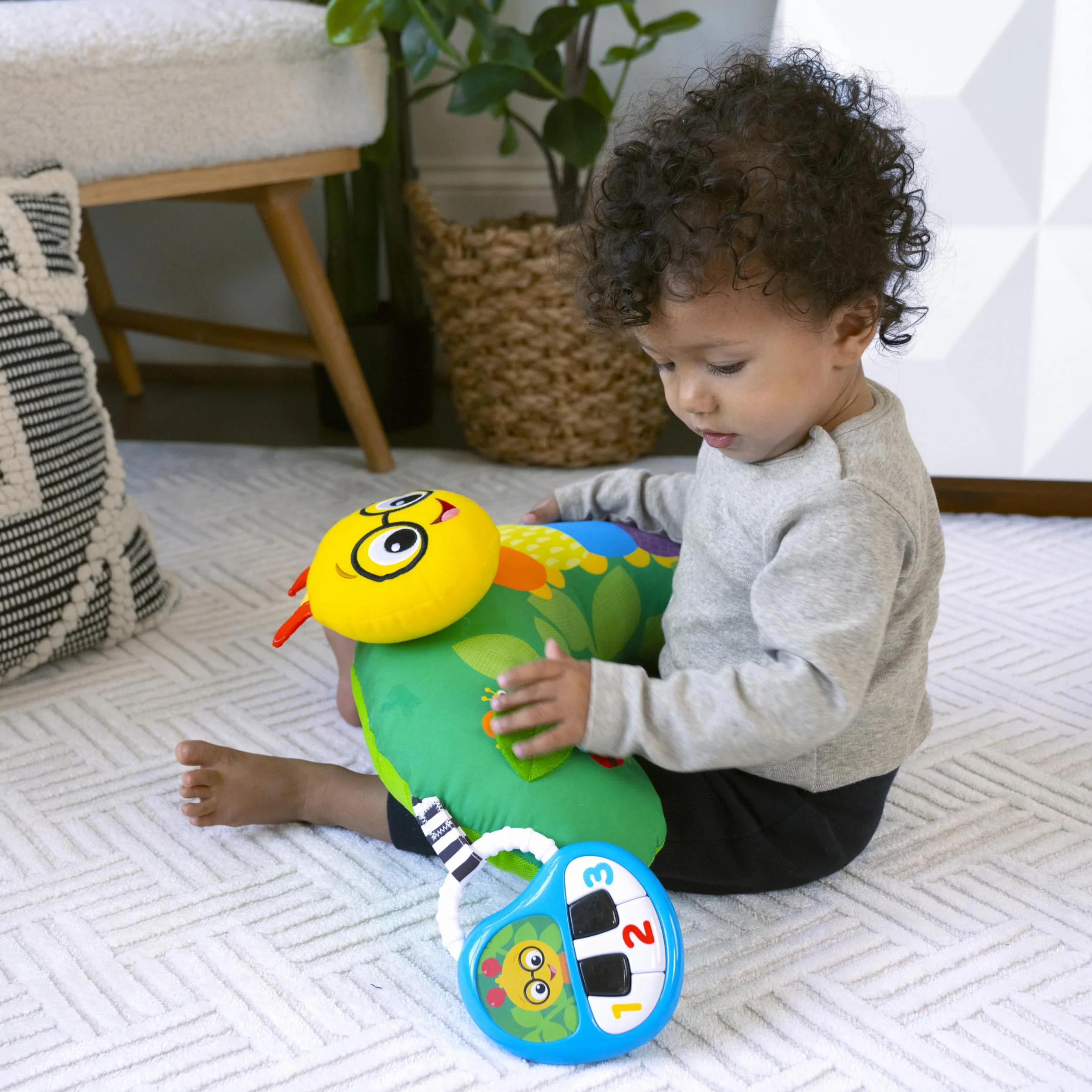 Baby Einstein, Cal-a-Pillow poduszka do aktywności na brzuchu, multisensoryczna, od 0+ miesięcy