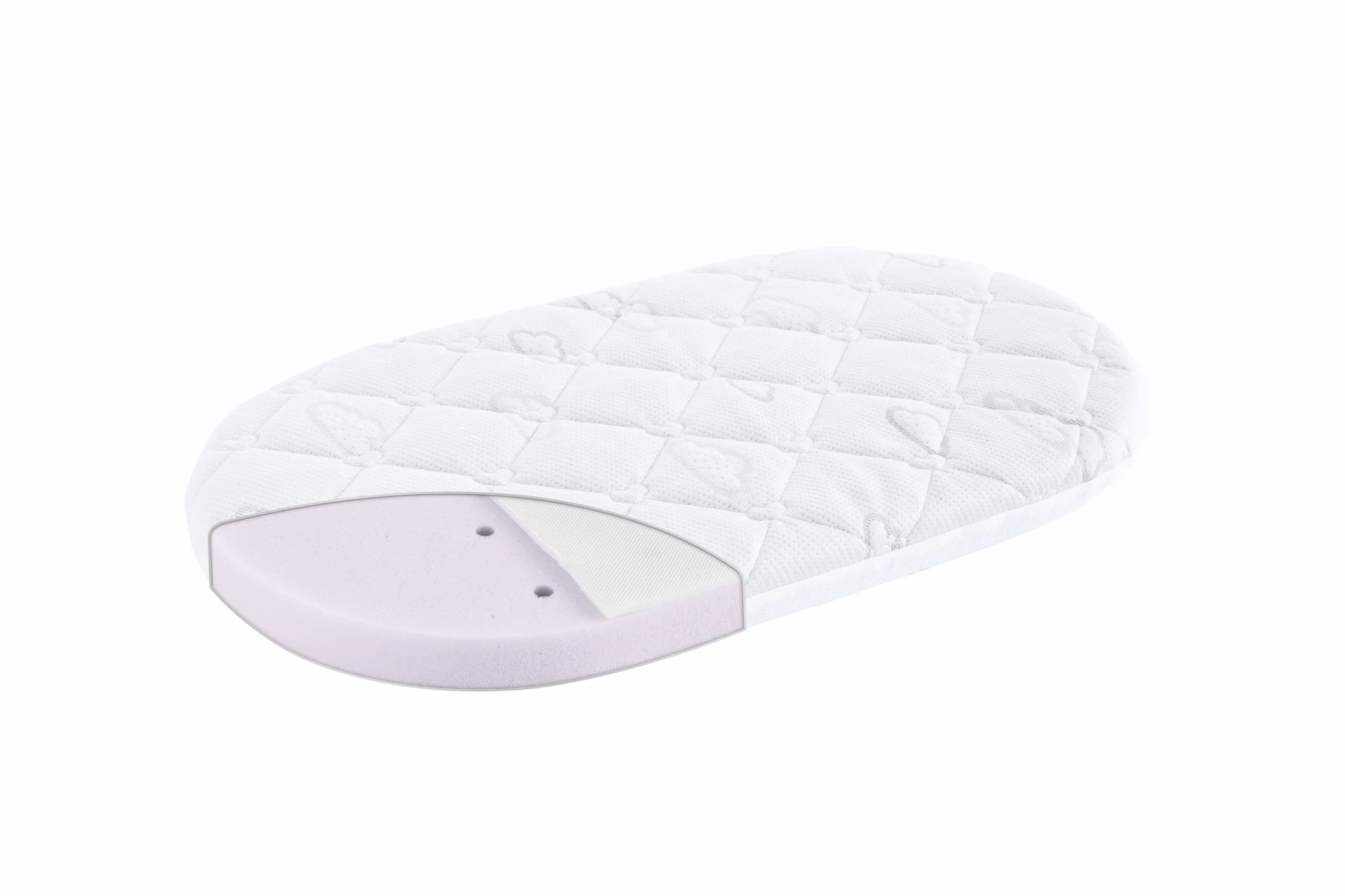 Materac do wózka dziecięcego Brise Light, pasuje do Uppababy Vista V2 | 32 x 75 x 6 cm, owalny