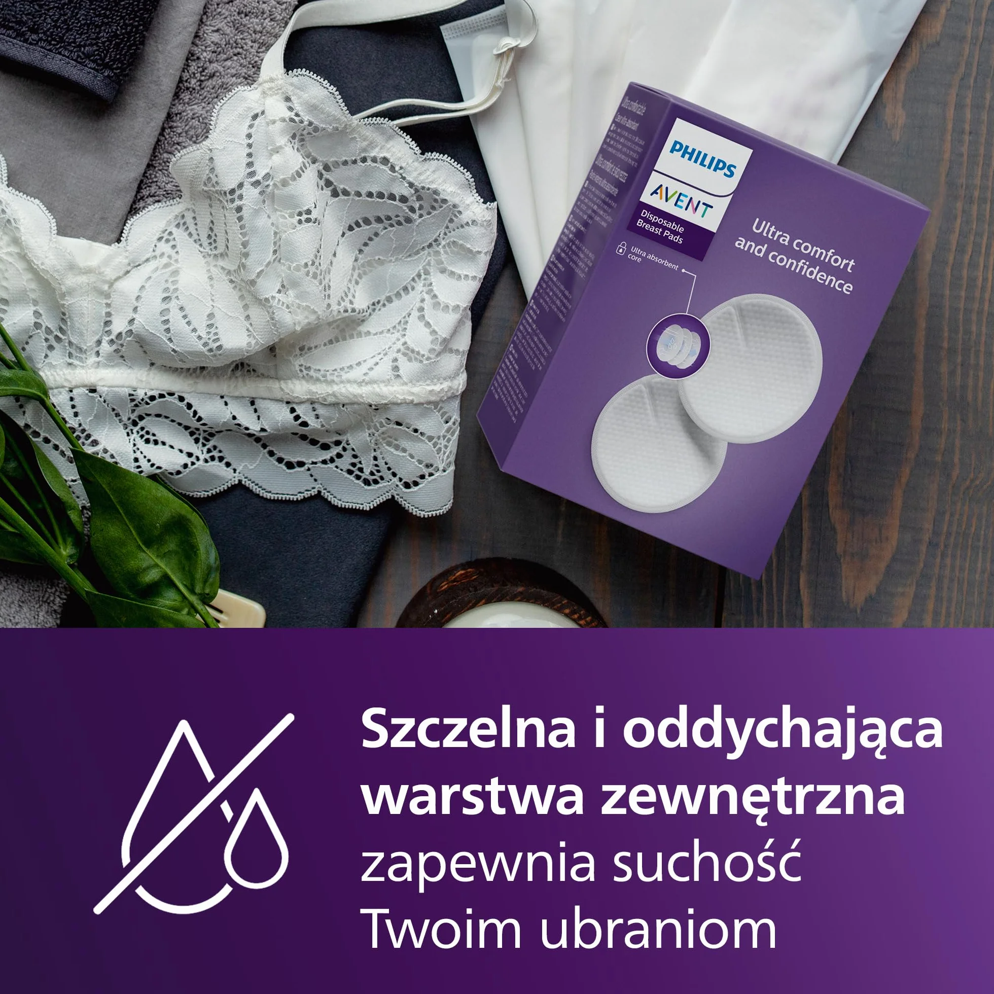 Philips Avent Comfort Wkładki laktacyjne 60 sztuk SCF254/61