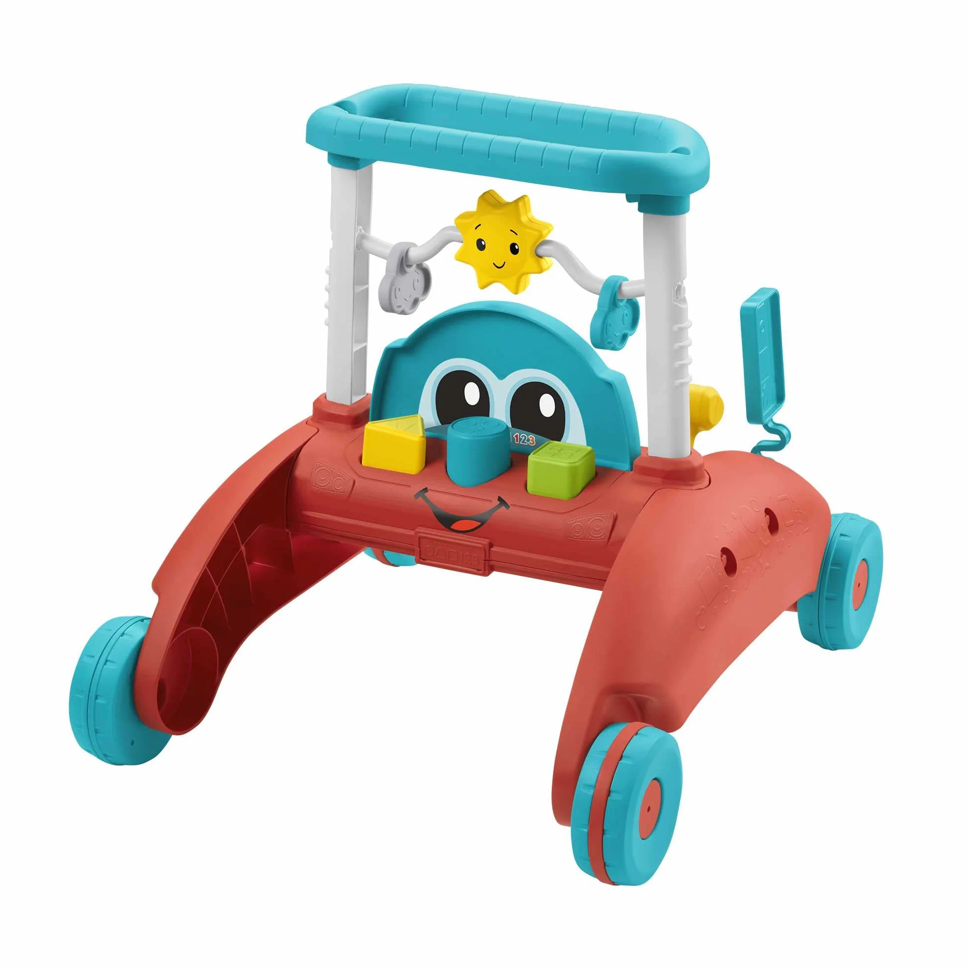 Fisher-Price Pchacz Małego Kierowcy 2 w 1 (Wydanie niemieckie) Zabawka do nauki chodzenia z motywem samochodu, dla dzieci od 6 miesięcy do 3 lat, HJP50