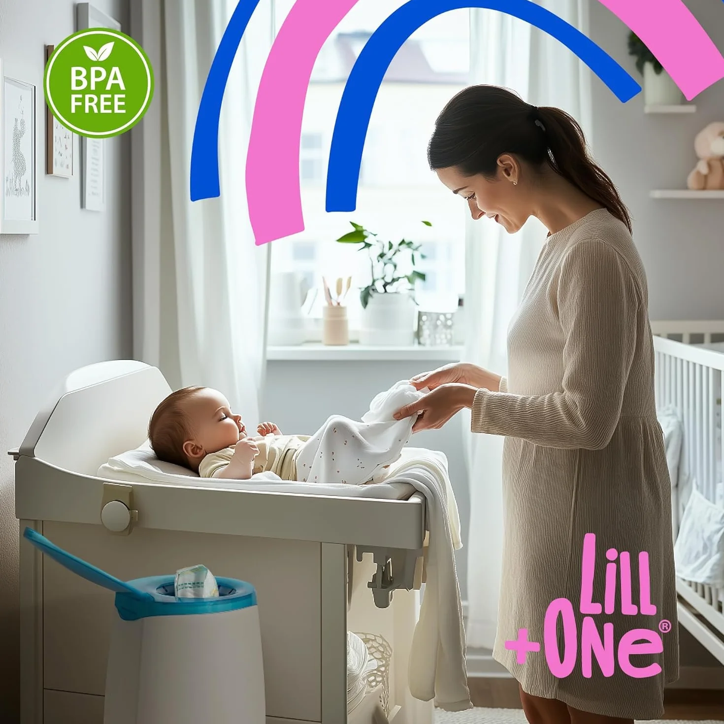 LillOne 3 bardzo długich 7-warstwowych wkładów do kosza na pieluchy - kompatybilne z Angelcare Tommee Tippee Twist & Click Simplee Tec LitterLocker - Opakowanie z 3 wkładami
