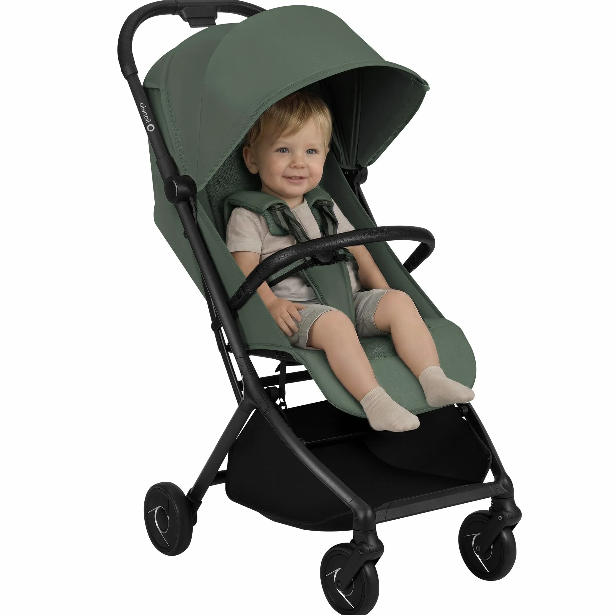 Lionelo Sia wózek podróżny ultralekki i ultra kompaktowy, składany, 5,9 kg, do 22 kg, od 6 miesięcy do 4 lat, pozycja leżąca, zawieszenie, osłona UPF50+, moskitiera, kosz na zakupy 3 kg, uchwyt na