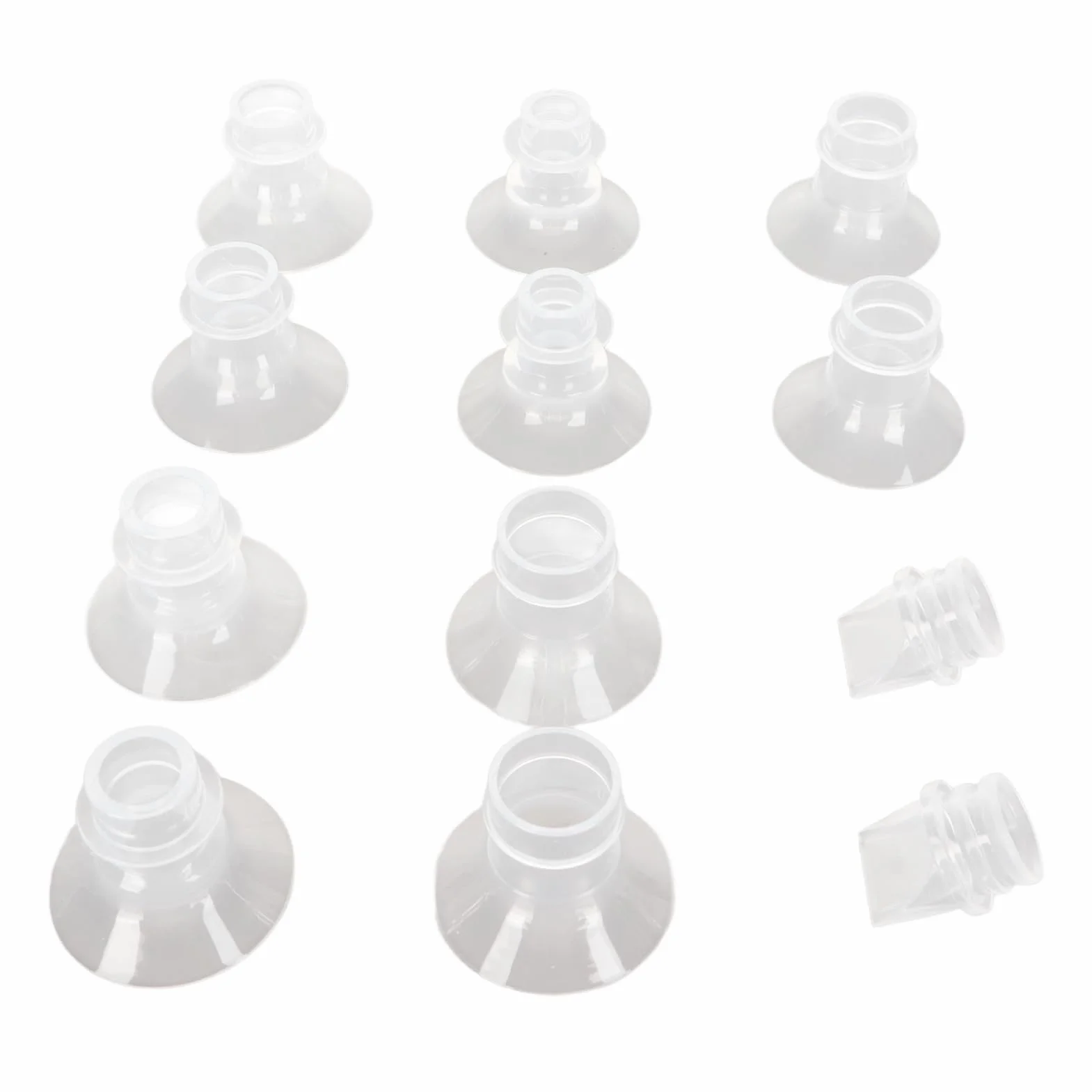 Wkładki Kołnierzowe Laktatora, Uniwersalny Pojemnik na Mleko z Miękkiego Silikonu w 5 Rozmiarach (13 Mm, 15 Mm, 17 Mm, 19 Mm, 21 Mm) 10 Sztuk Zaworu Kaczego Dzioba, Wkładka