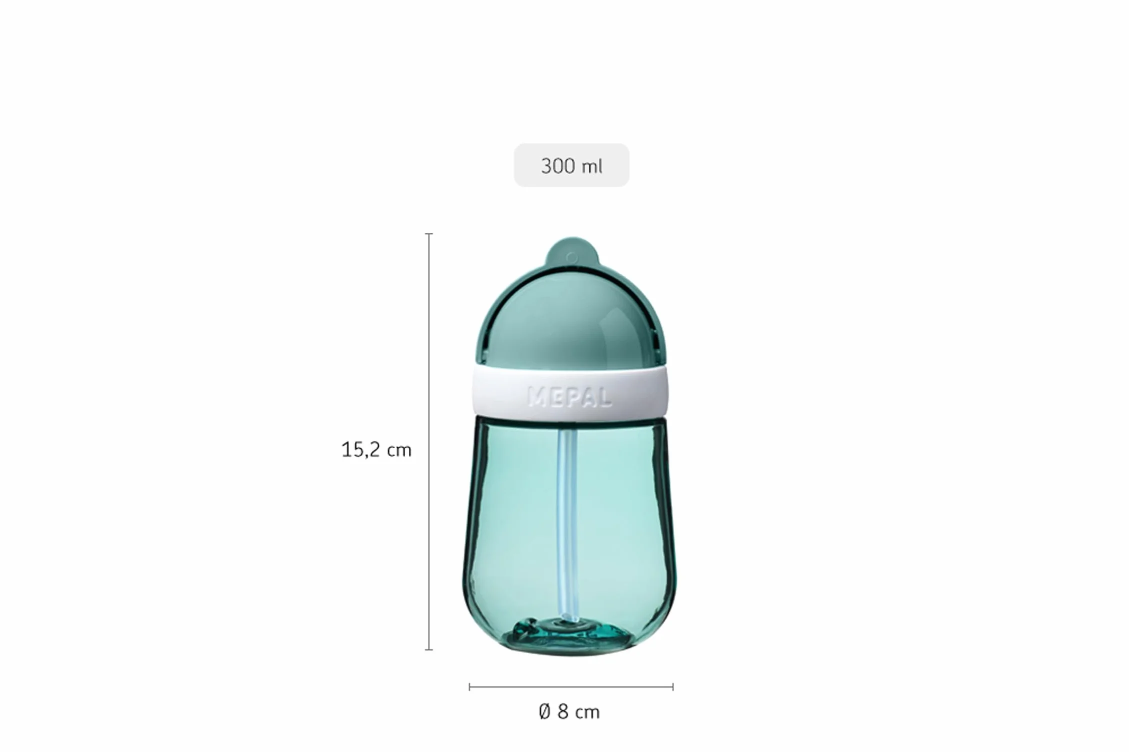 Mepal Kubek Ze Słomką Mio, Kubek dla Maluchów od 9 Miesięcy, Szczelna Butelka do Picia dla Małych Dzieci, Nadaje Się do Mycia w Zmywarce, Nie Zawiera Bpa, 300 Ml, Mała Farma