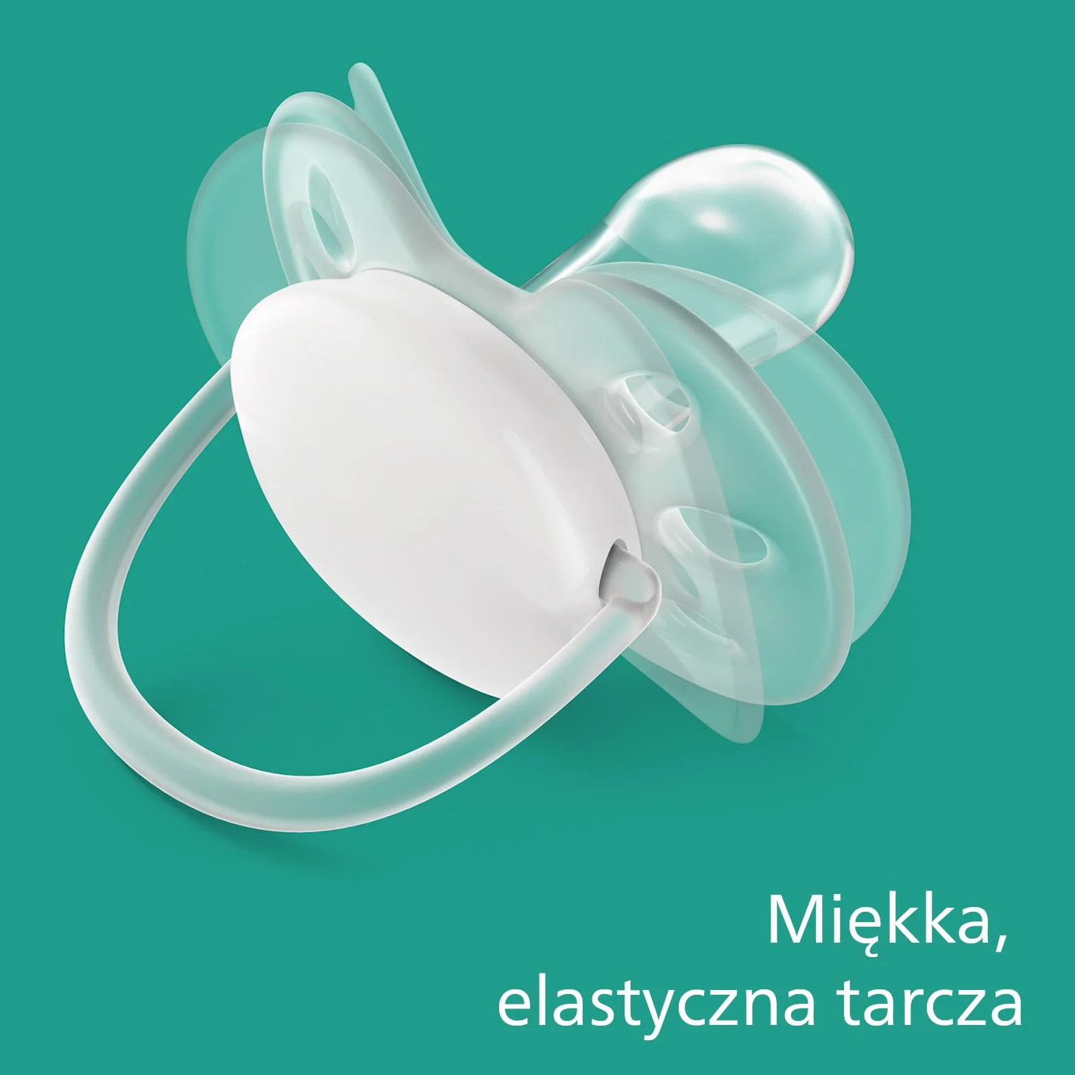 Philips Avent Smoczek Ultra Soft - 2x miękki i elastyczny smoczek dla dzieci w wieku 6–18 miesięcy bez bisfenolu A, z etui ze sterylizatorem (model SCF091/33)